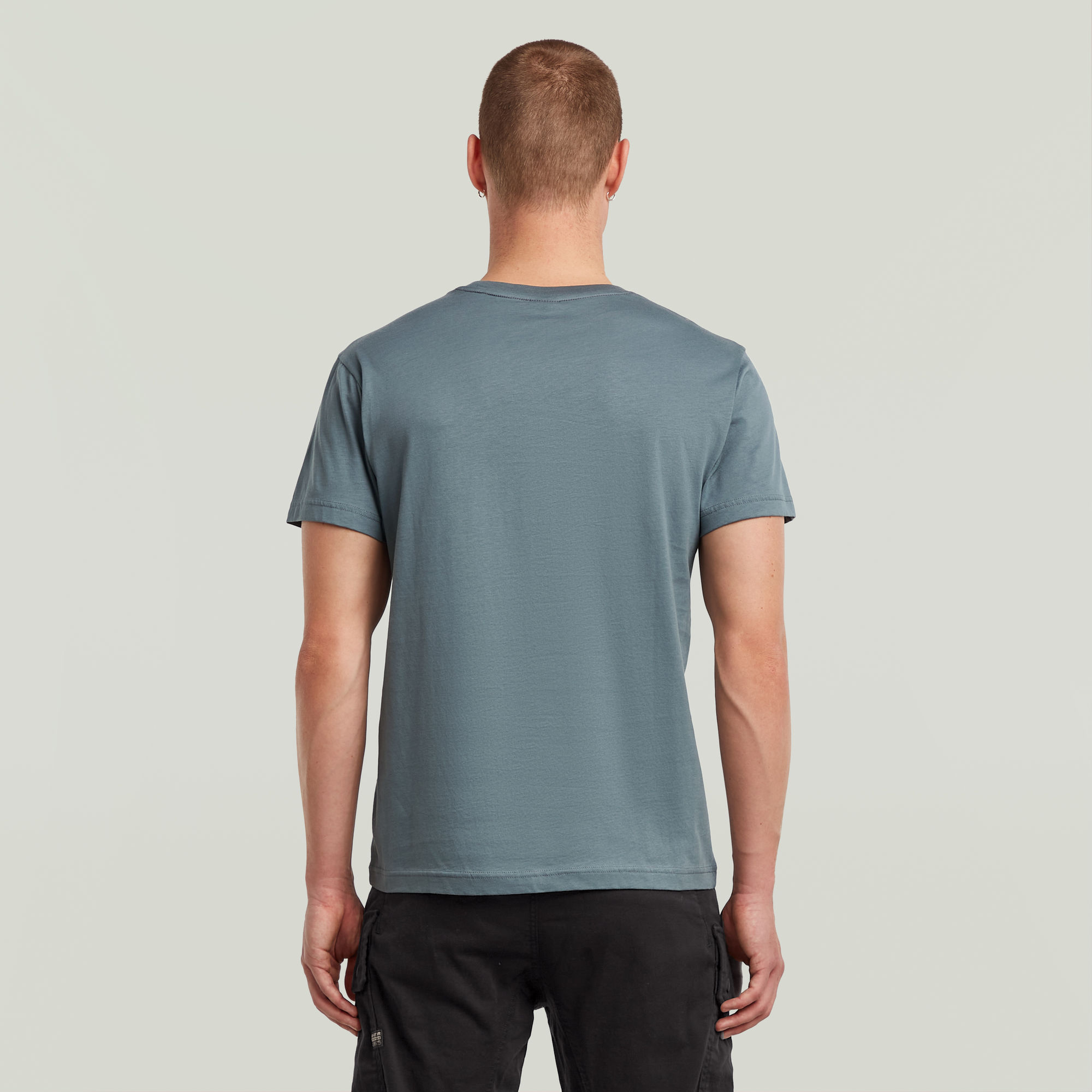 G-Star RAW Center Chest Logo T-Shirt Grijs Heren