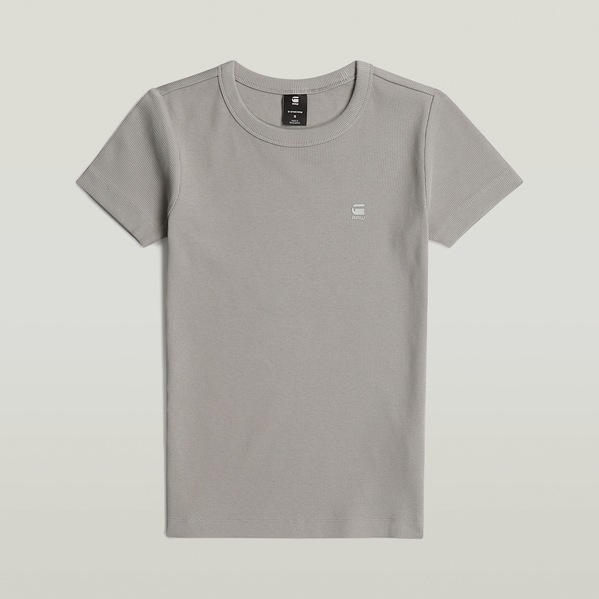 G-Star RAW Rib Cap Sleeve T-shirt - Grijs - Dames