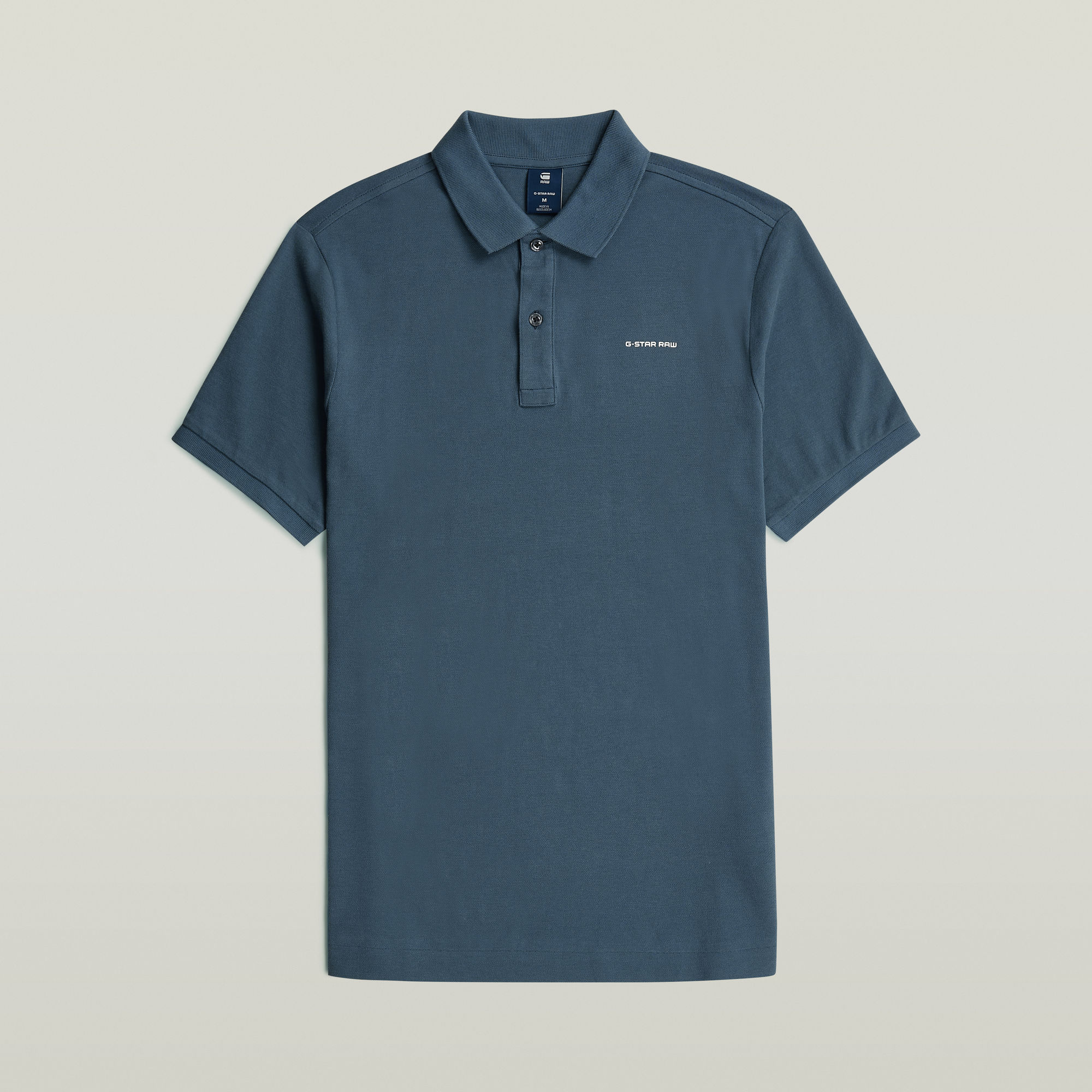 G-Star RAW Oluv Slim Polo Midden blauw Heren