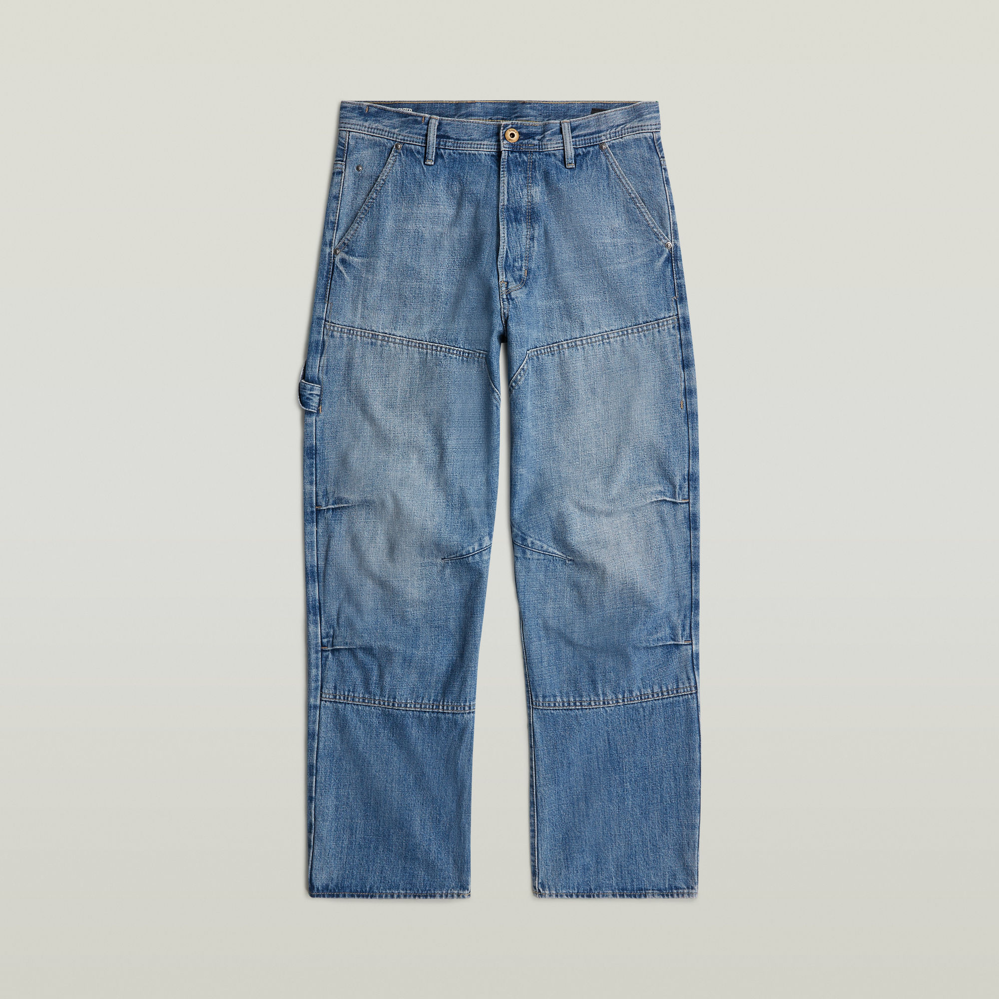 Thumbnail - Carpenter 3D Loose Jeans - Mittelblau - Herren