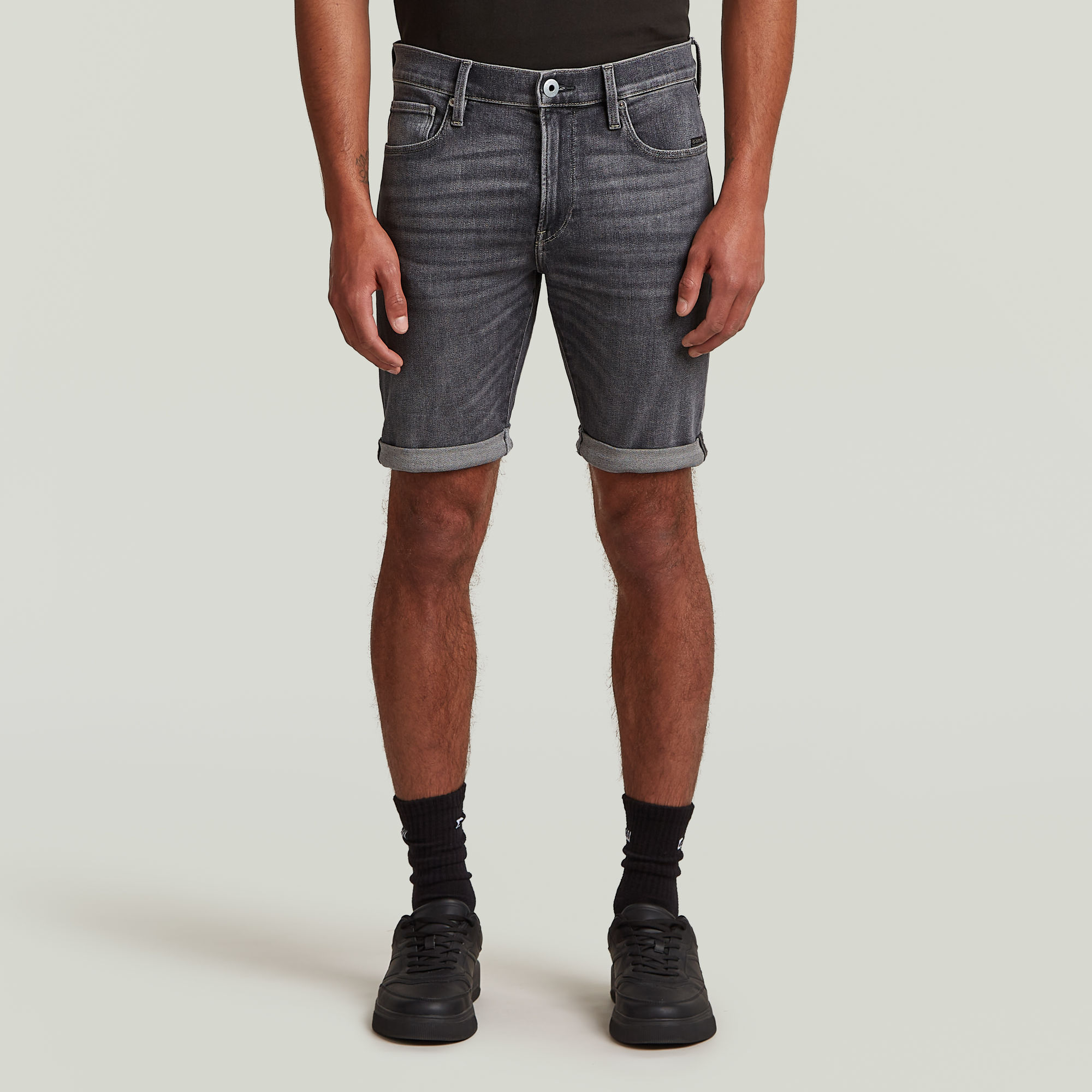 

3301 Slim Short - Grey - Men