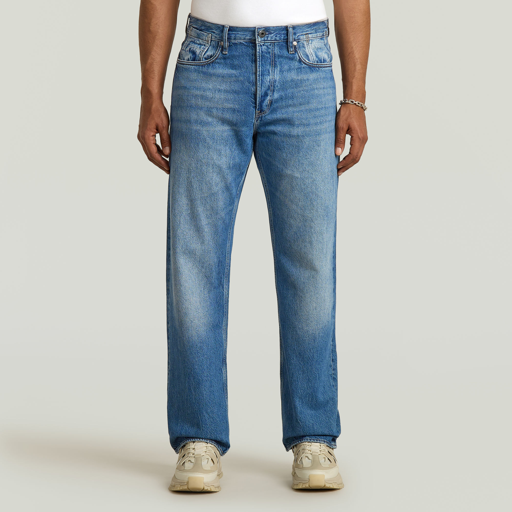 

Deeggie Relaxed Straight Jeans - Medium blue - Men