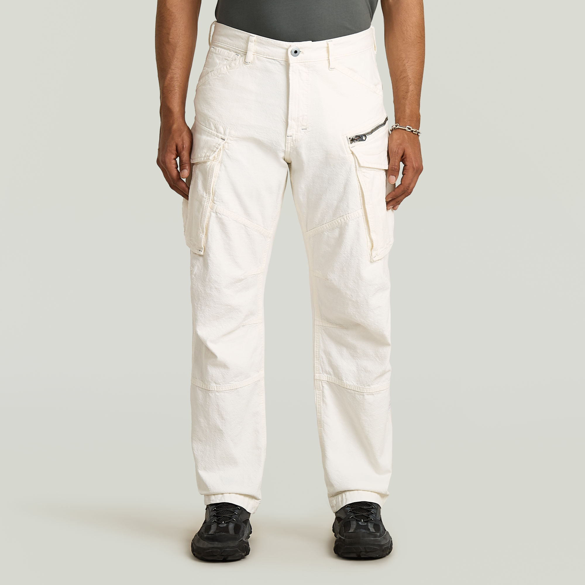 

Rovic 3D Loose Denim Jeans - Beige - Men