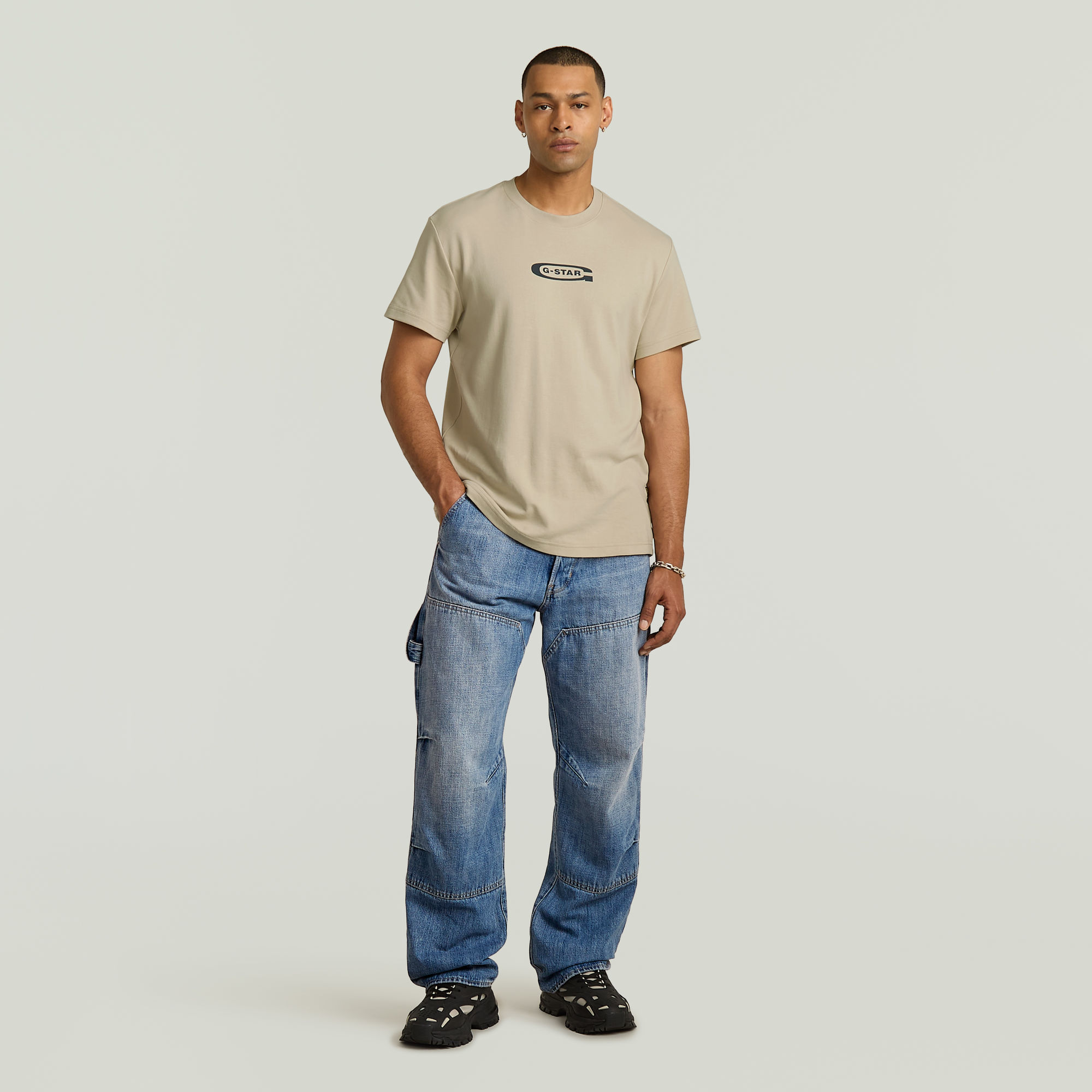 G-Star RAW Carpenter 3D Loose Jeans Midden blauw Heren