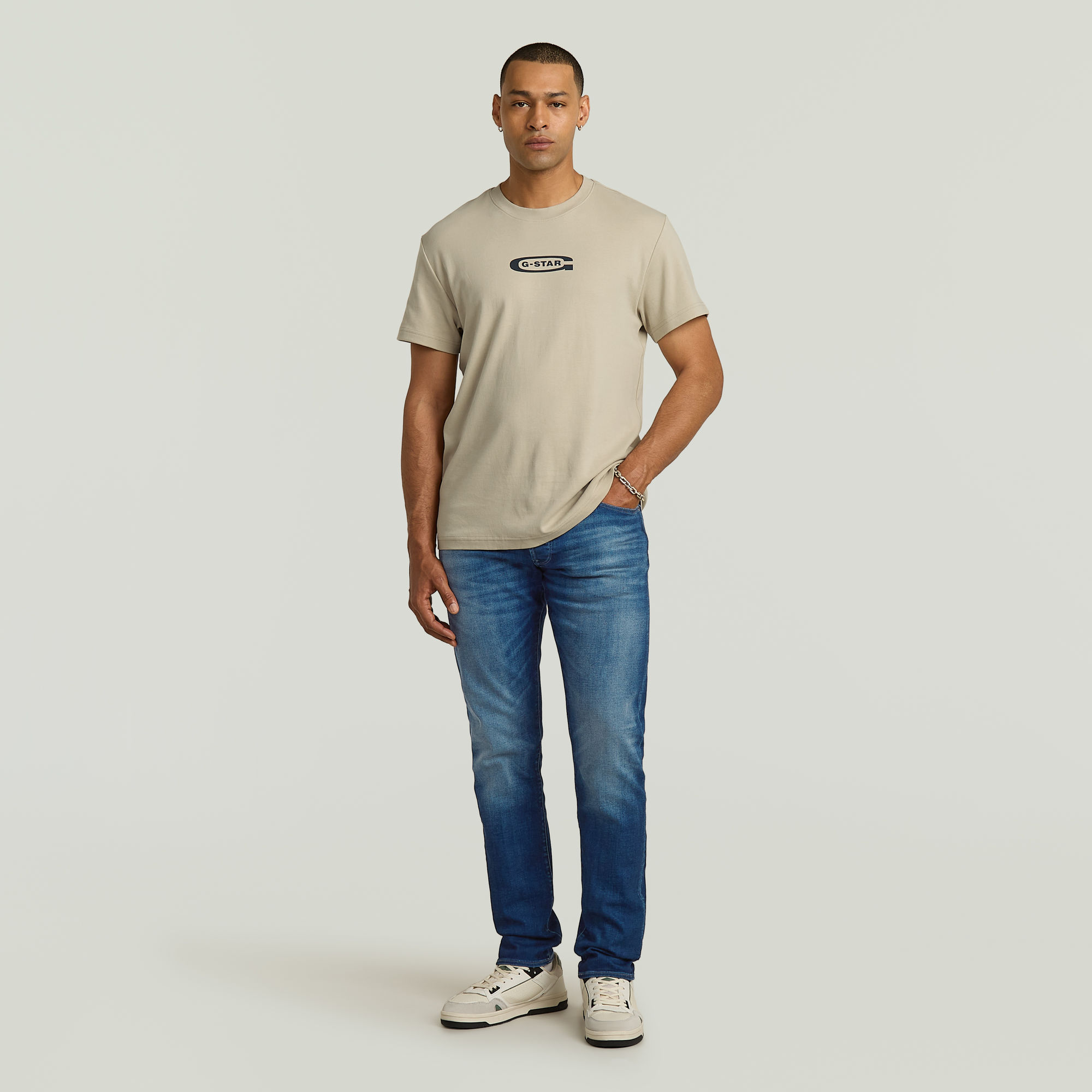 G-Star RAW 3301 Slim Jeans II Midden blauw Heren