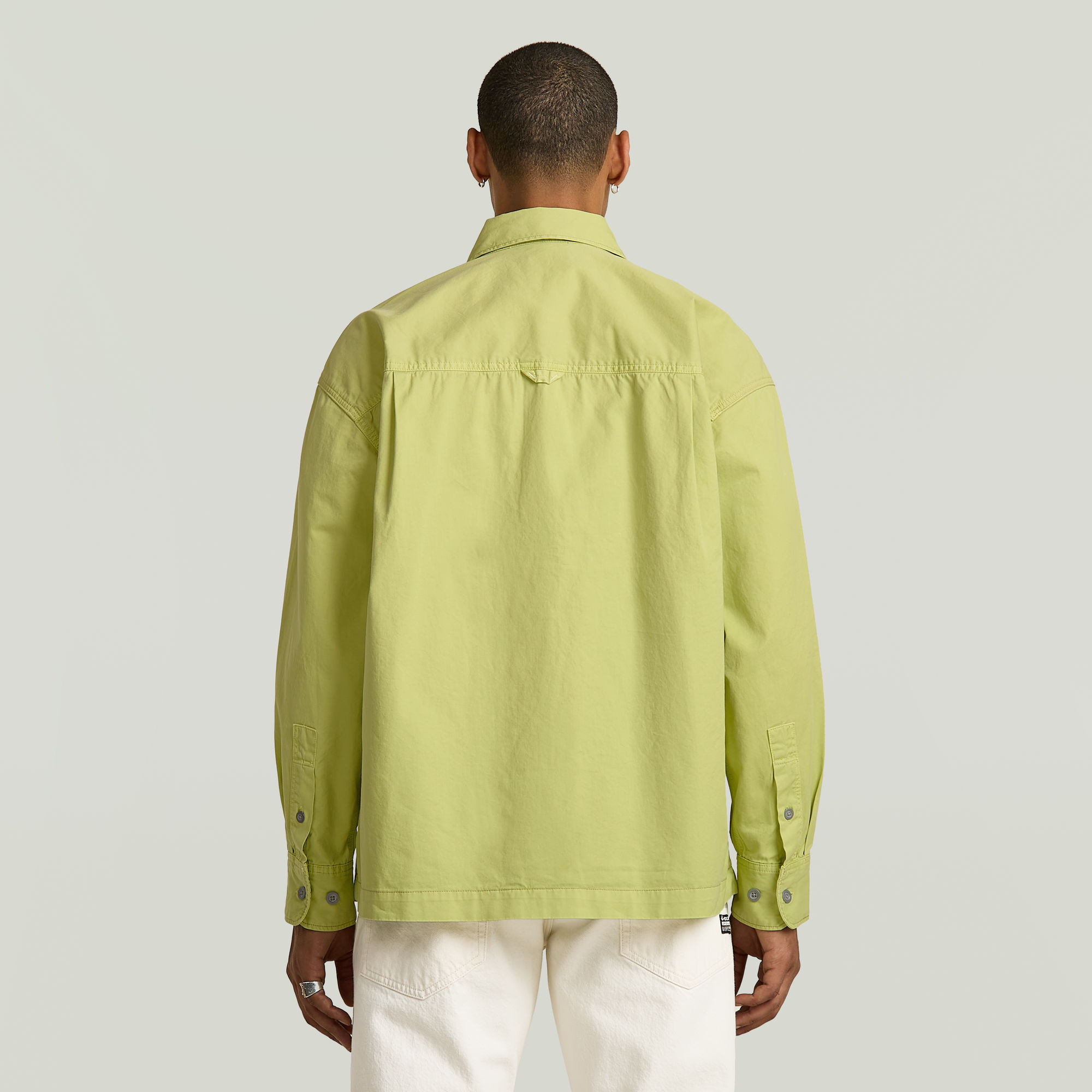 G-Star RAW Pleated Boxy Long Sleeve Overhemd Groen Heren
