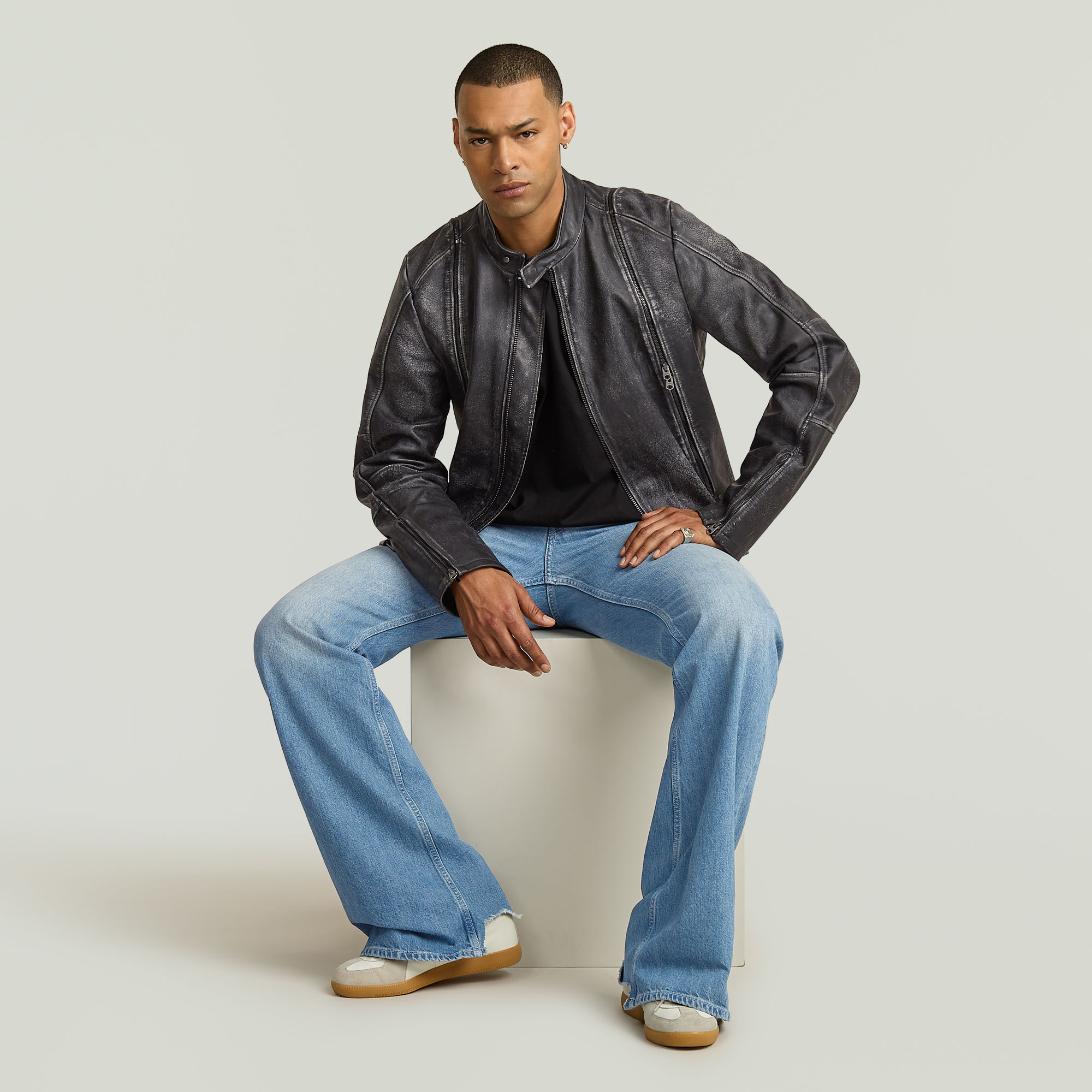 G-Star RAW Triple A Flare Jeans Midden blauw Heren