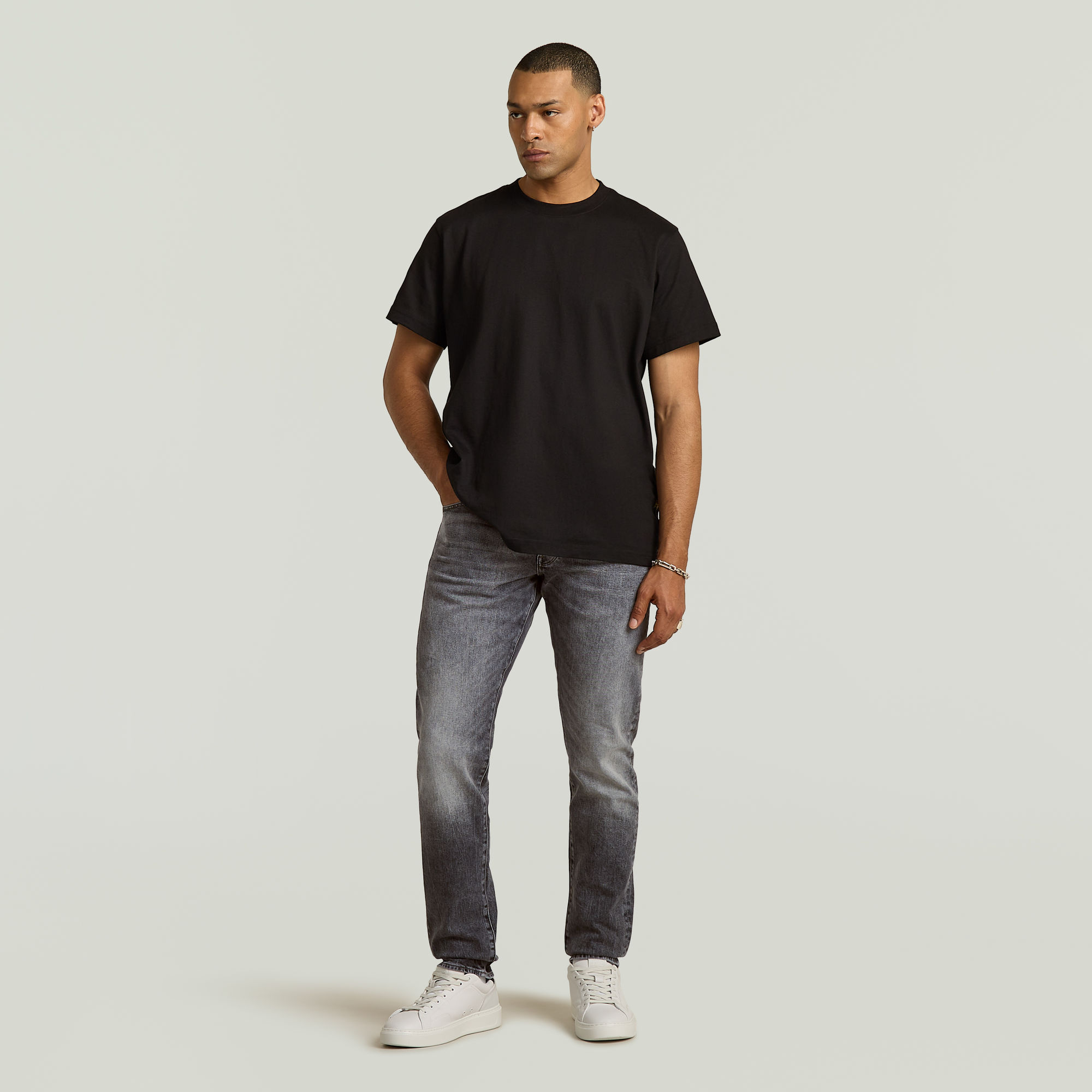 G-Star RAW 3301 Regular Tapered Jeans II Grijs Heren