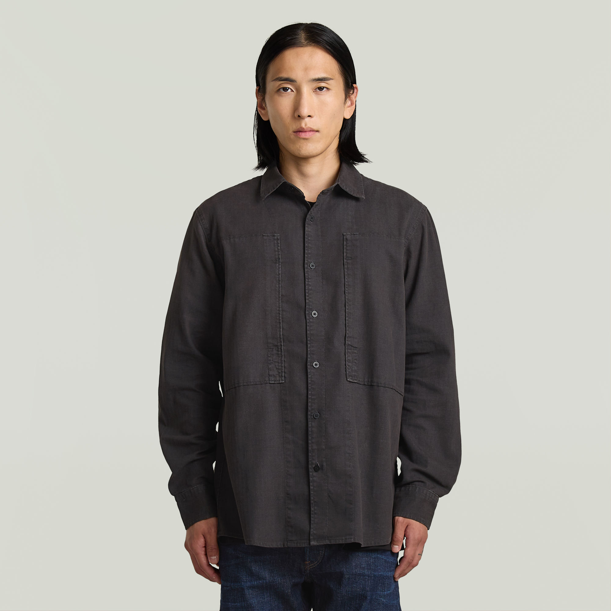 G-Star RAW Panelled Pocket Regular Shirt - Grijs - Heren
