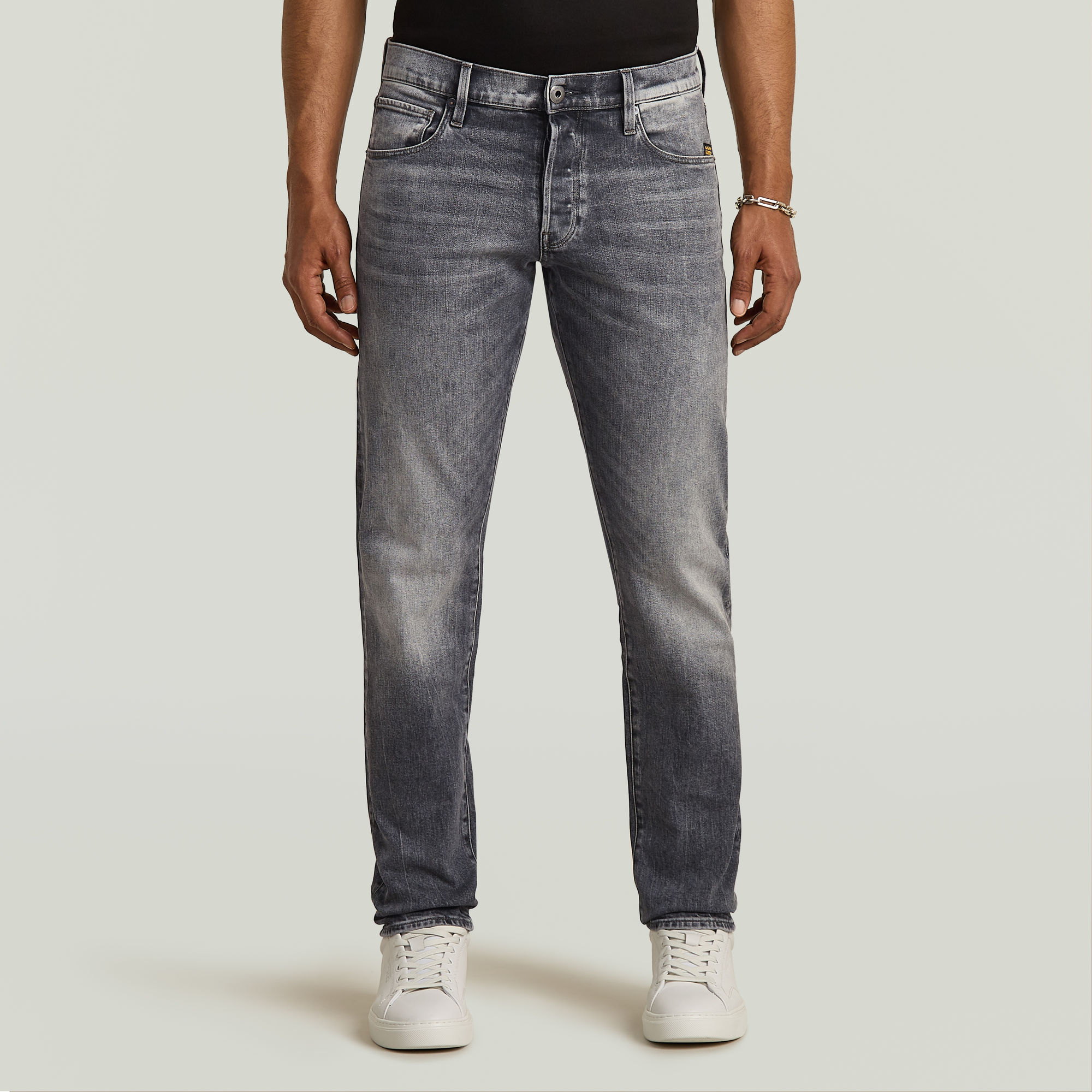 

3301 Regular Tapered Jeans II - Grey - Men