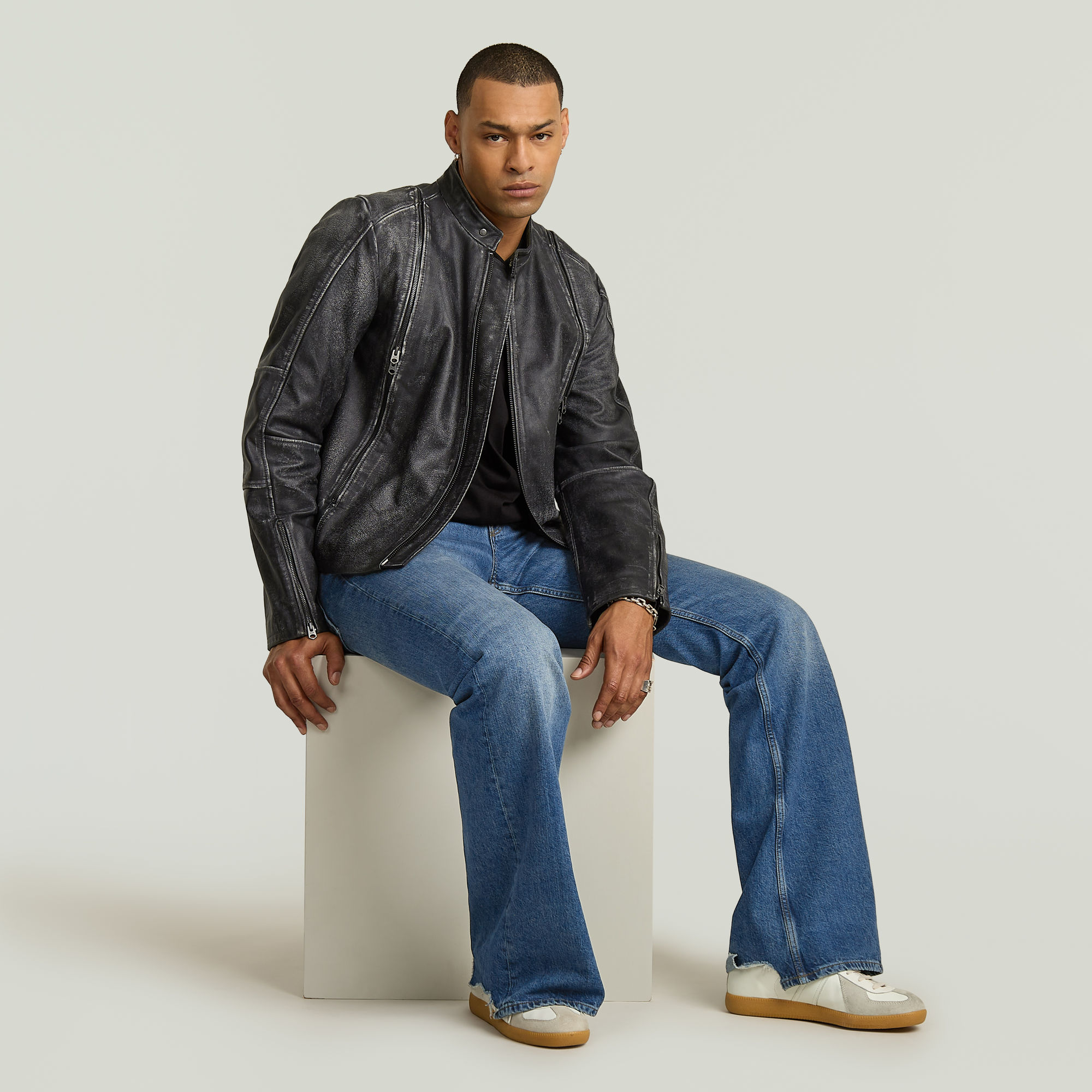 G-Star RAW Triple A Flare Jeans Midden blauw Heren