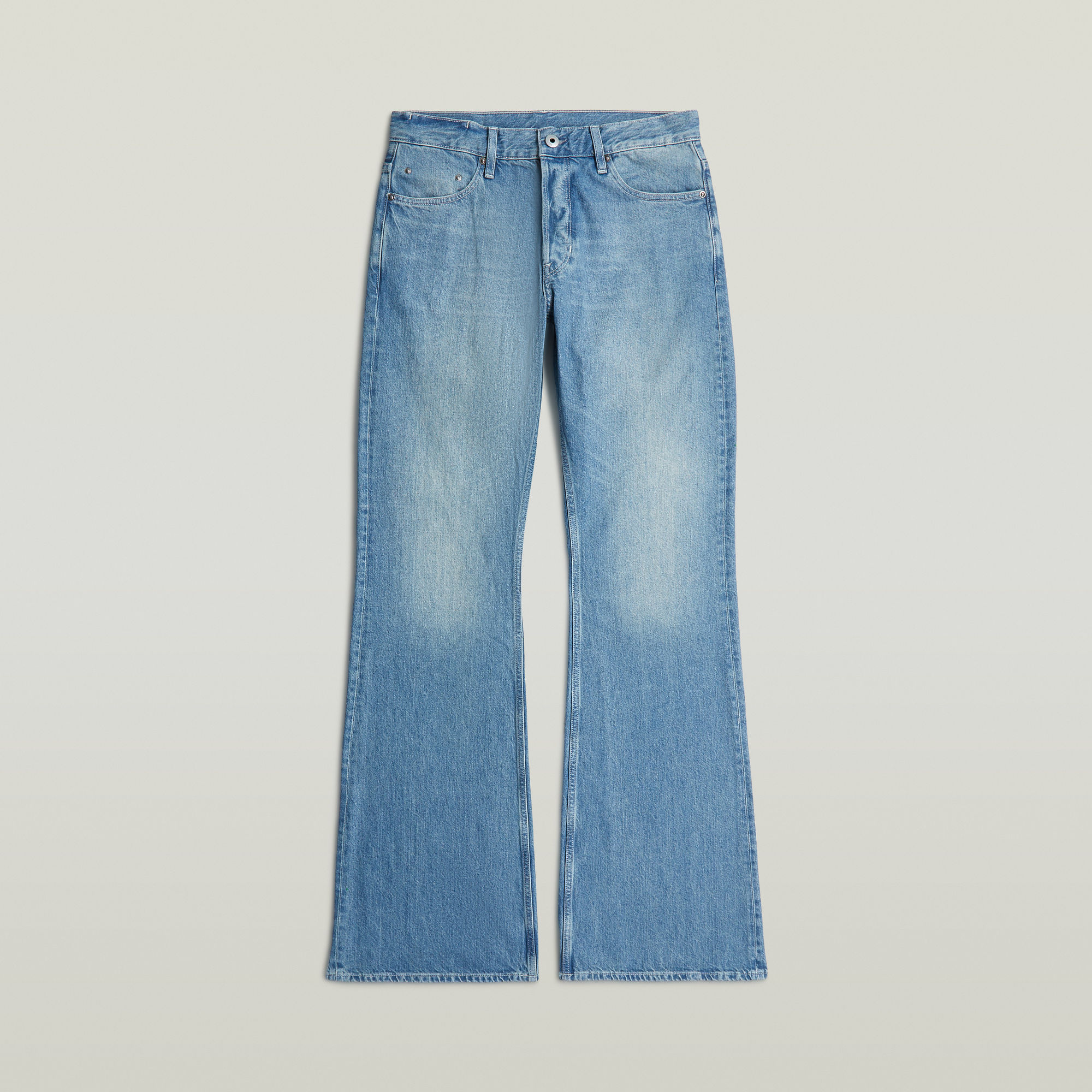 Thumbnail - Triple A Flare Jeans - Mittelblau - Herren