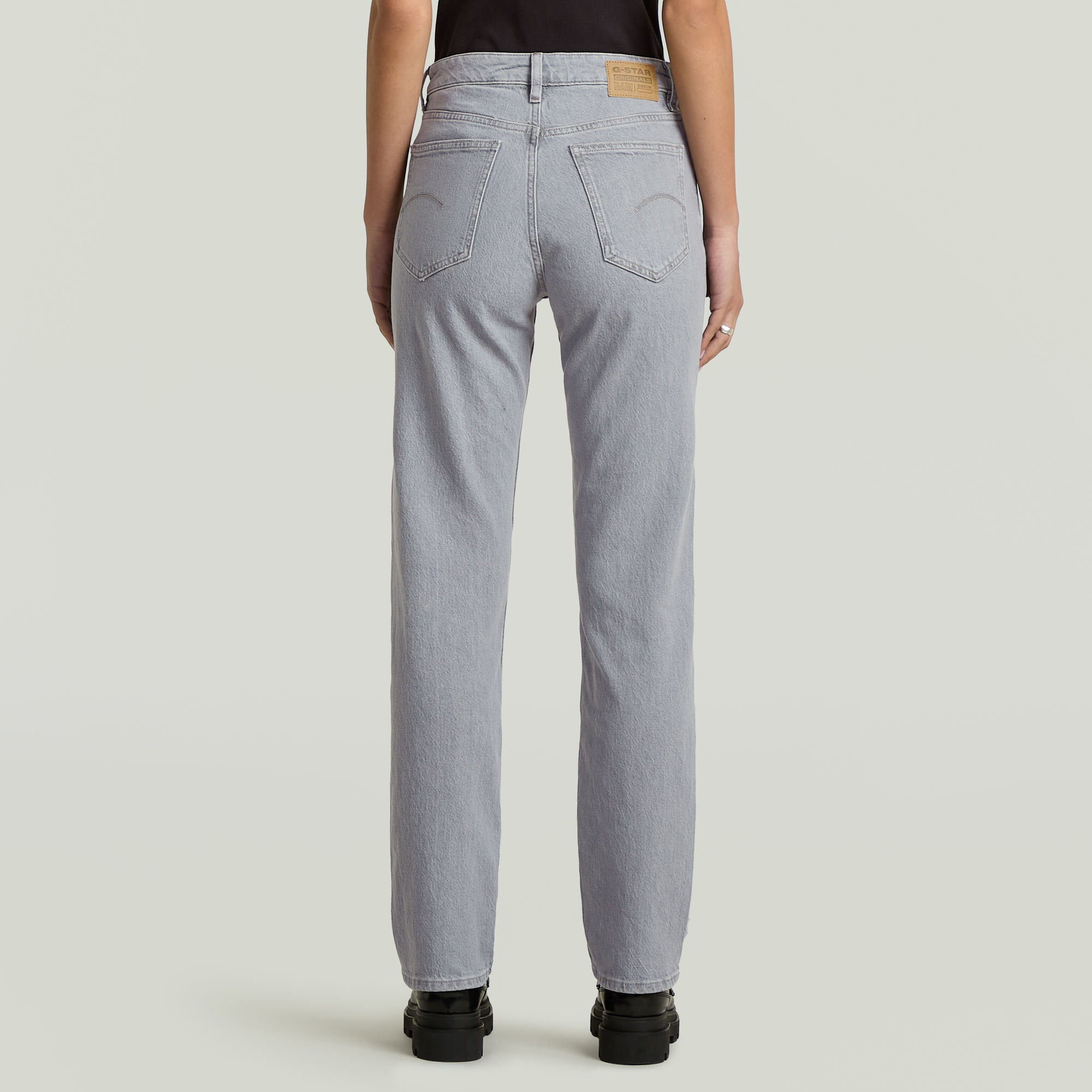 G-Star RAW Iggie Straight Jeans Grijs Dames