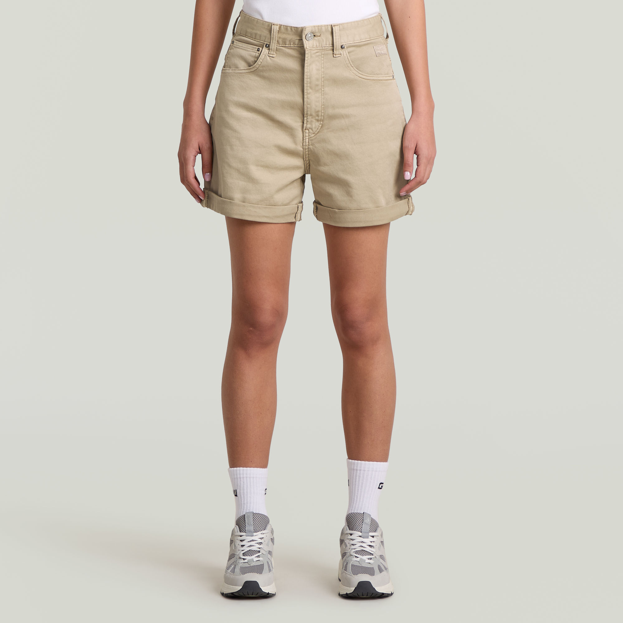 

Judee Short Clean Edge Shorts - Beige - Women