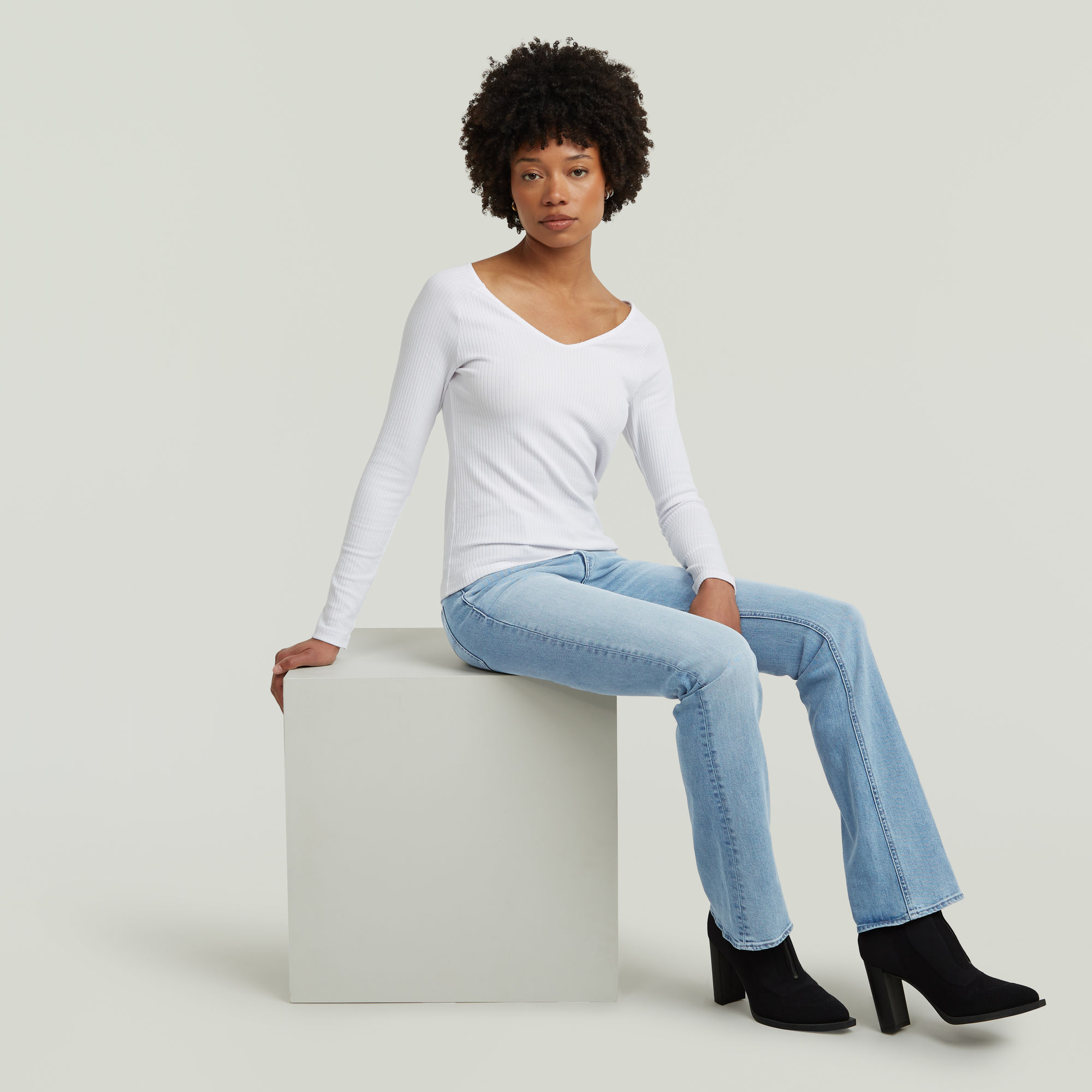 G-Star RAW Noxer Bootcut Jeans Lichtblauw Dames