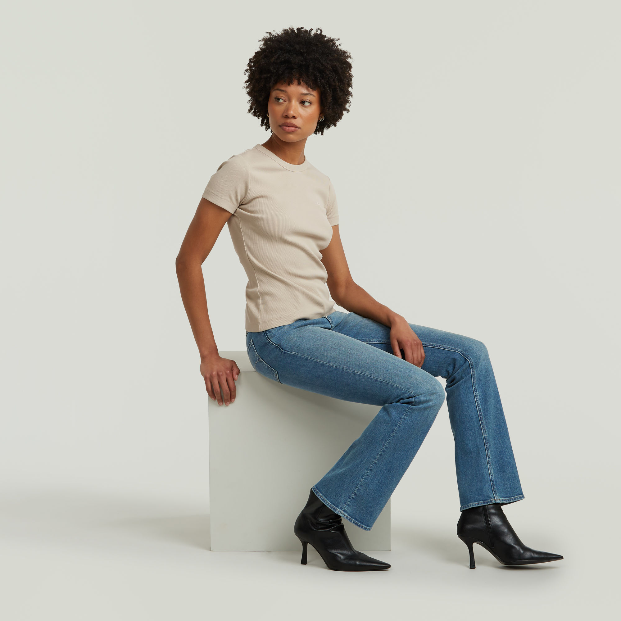 G-Star RAW Noxer Bootcut Jeans Midden blauw Dames