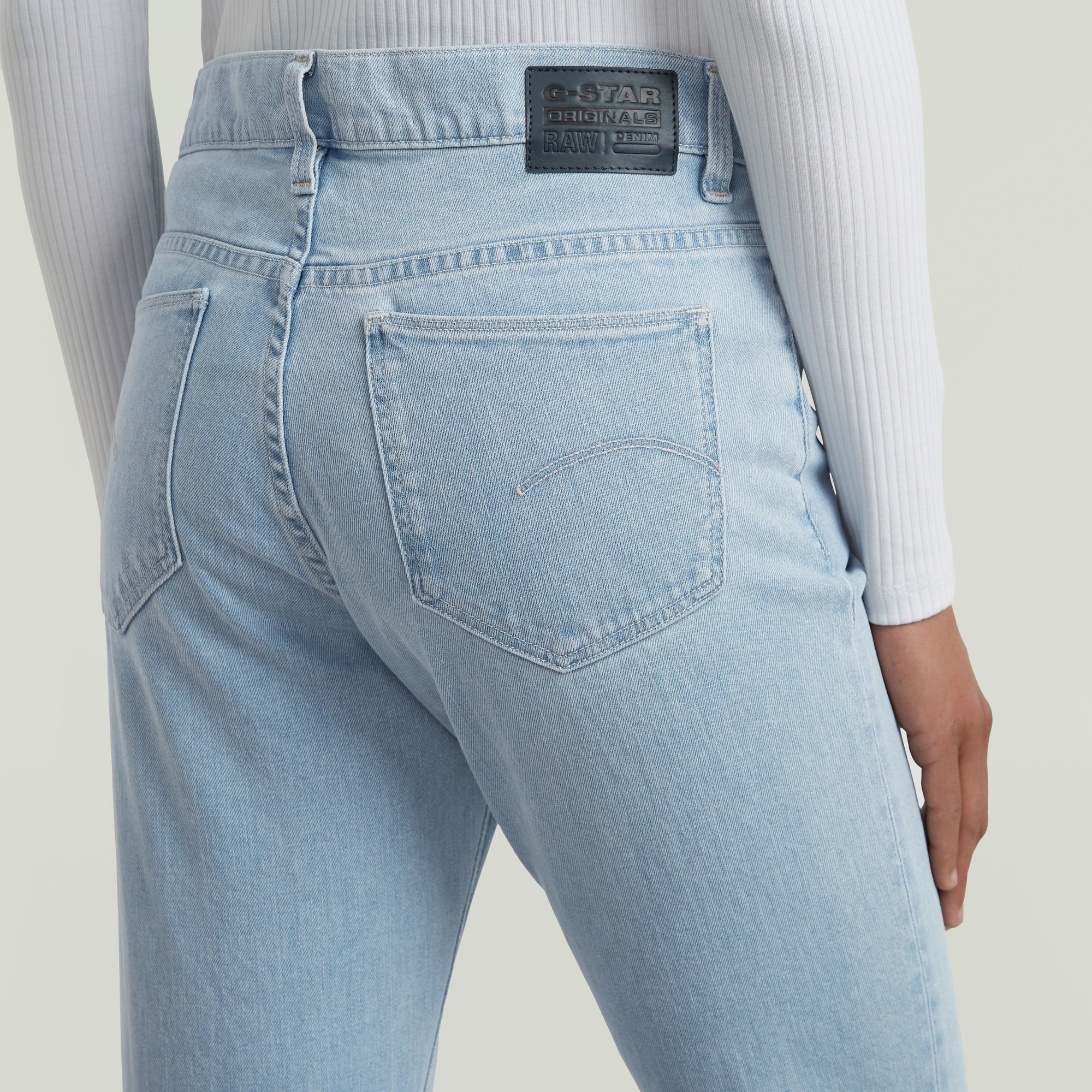 G-Star RAW Ace 2.0 Slim Straight Jeans Lichtblauw Dames