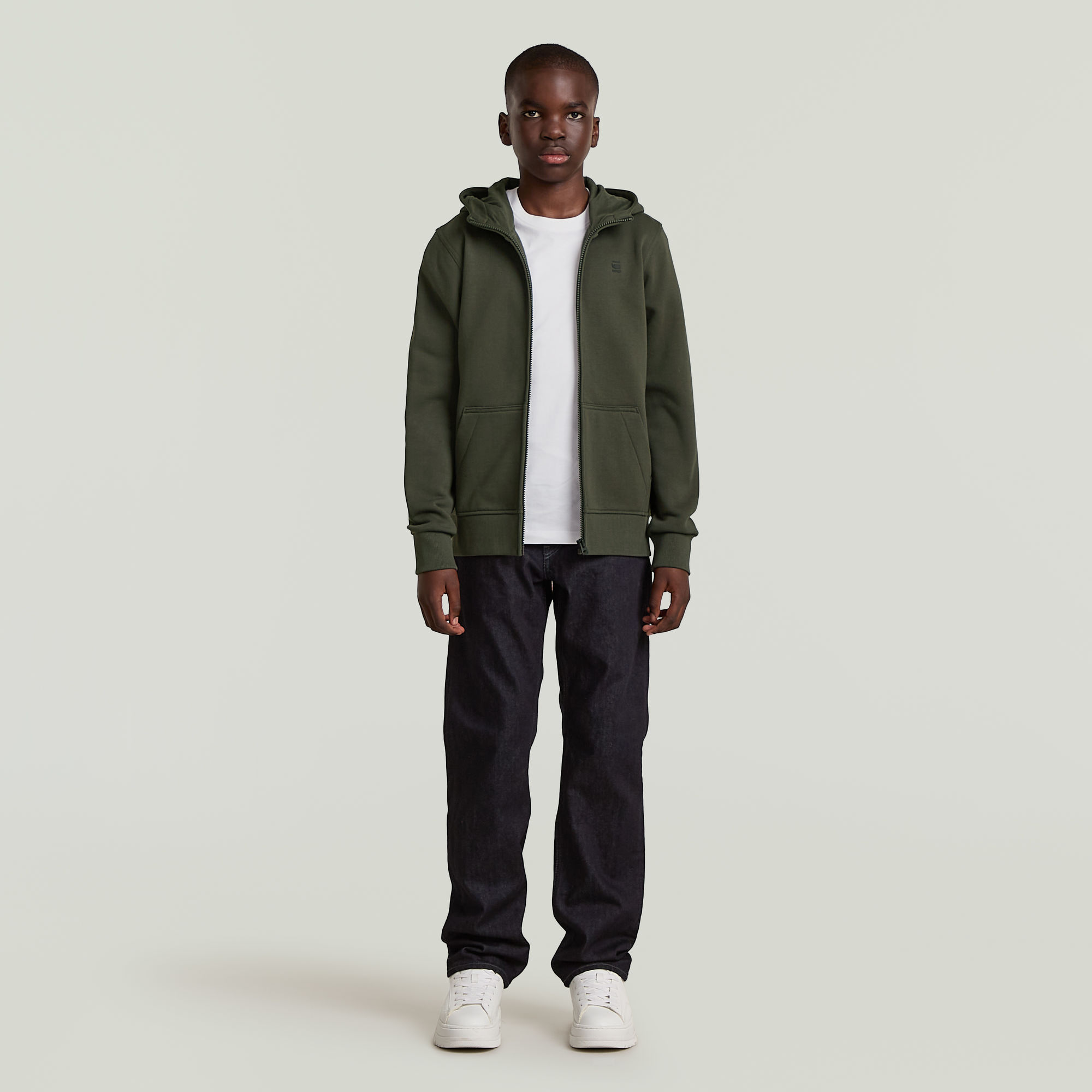 Thumbnail - Boys Zipp Regular Cardigan - Grau - jungen