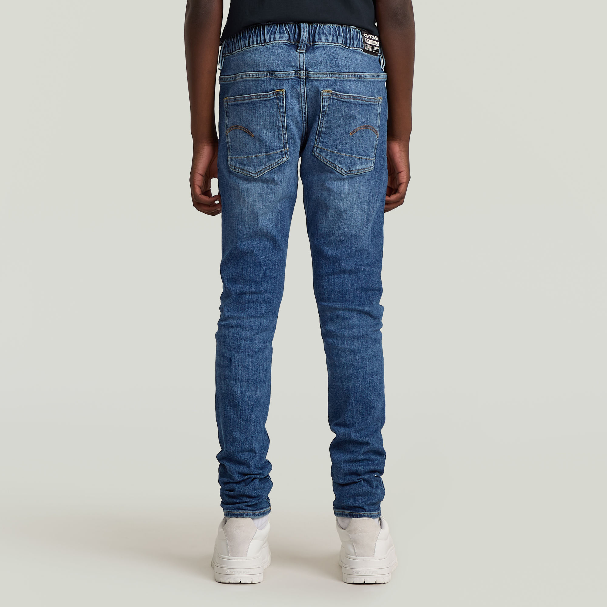 G-Star RAW 3301 Slim Pull-Up Jeans Jongens Midden blauw jongens
