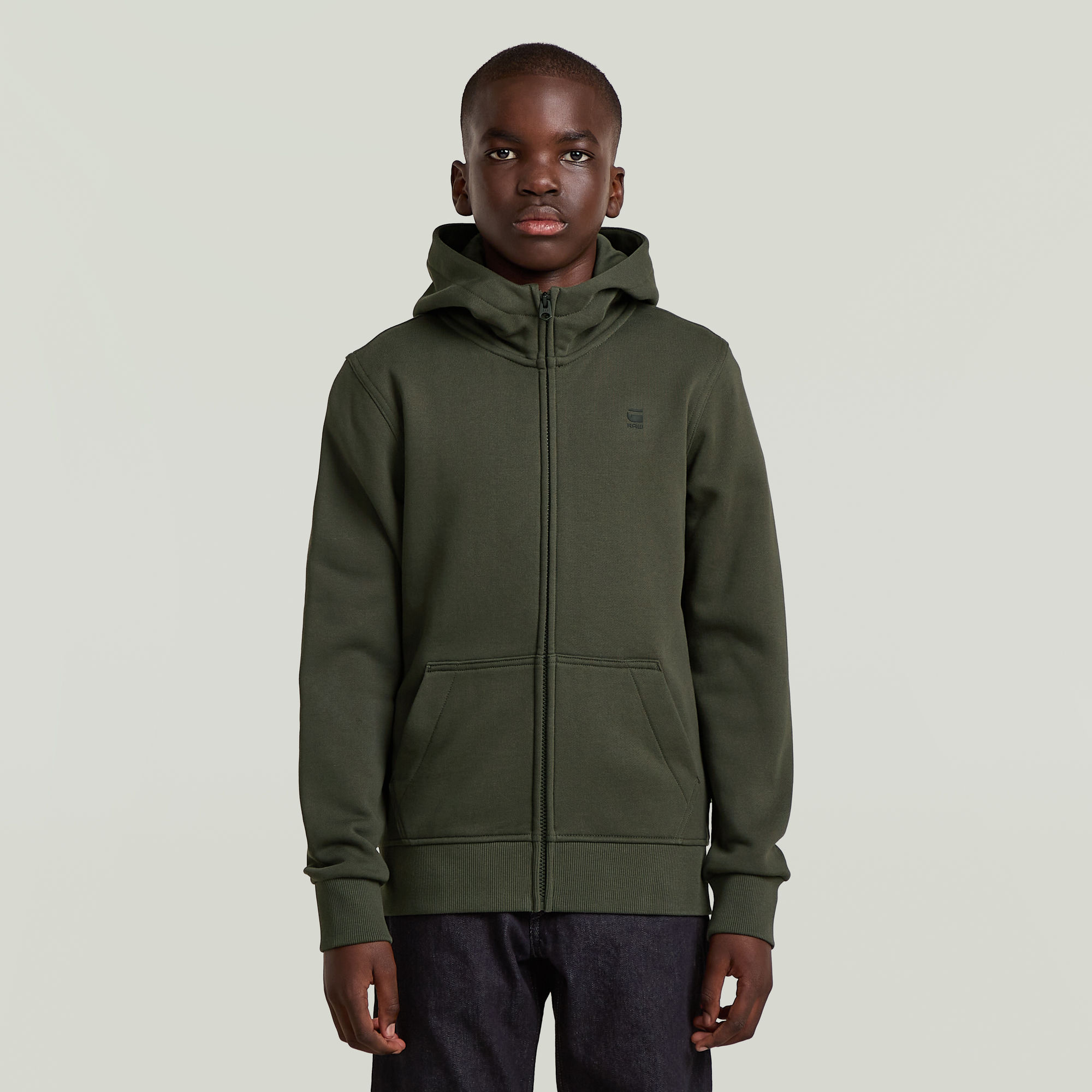 

Boys Zipp Regular Cardigan - Grey - boys