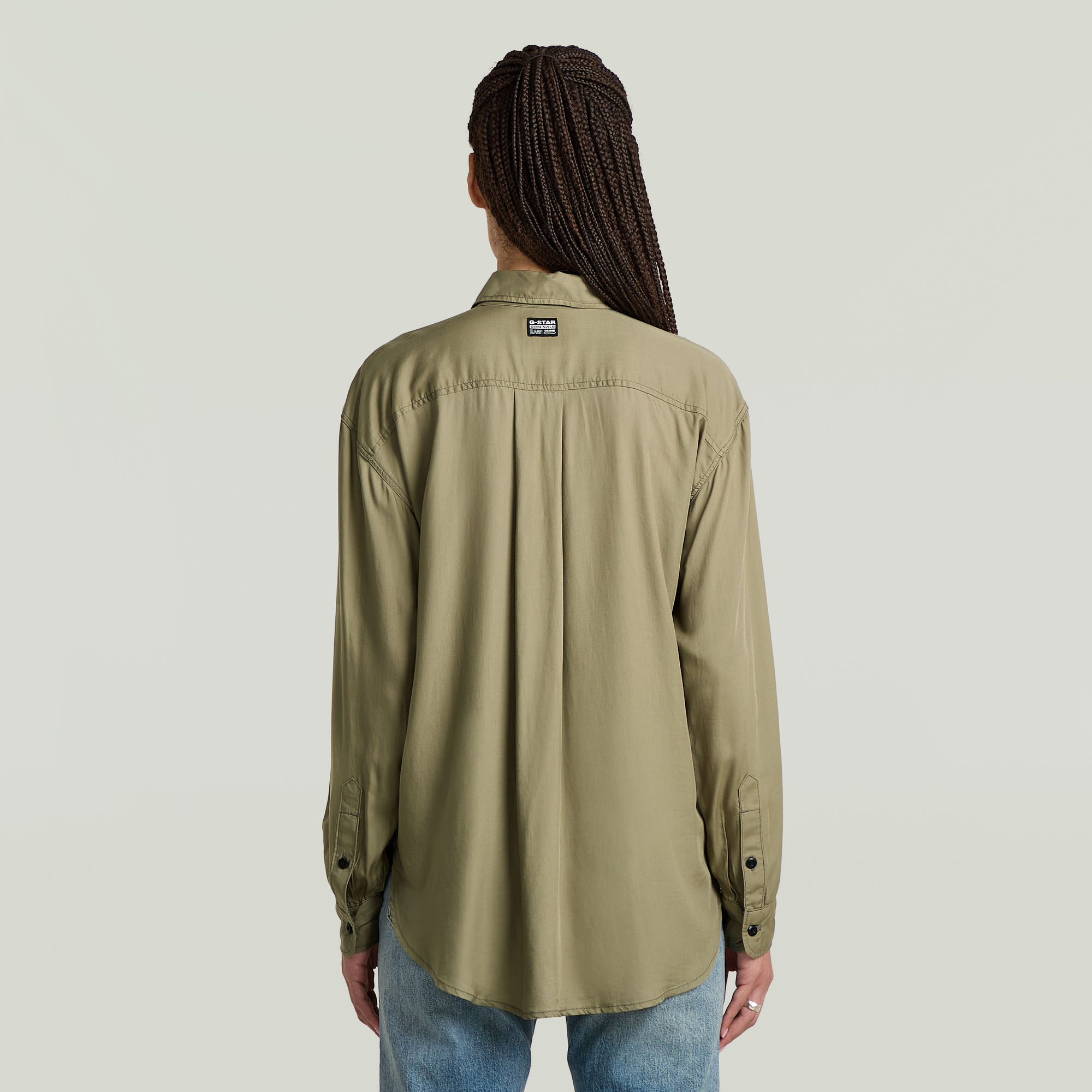 G-Star RAW Longsleeve Blousejurk Groen Dames
