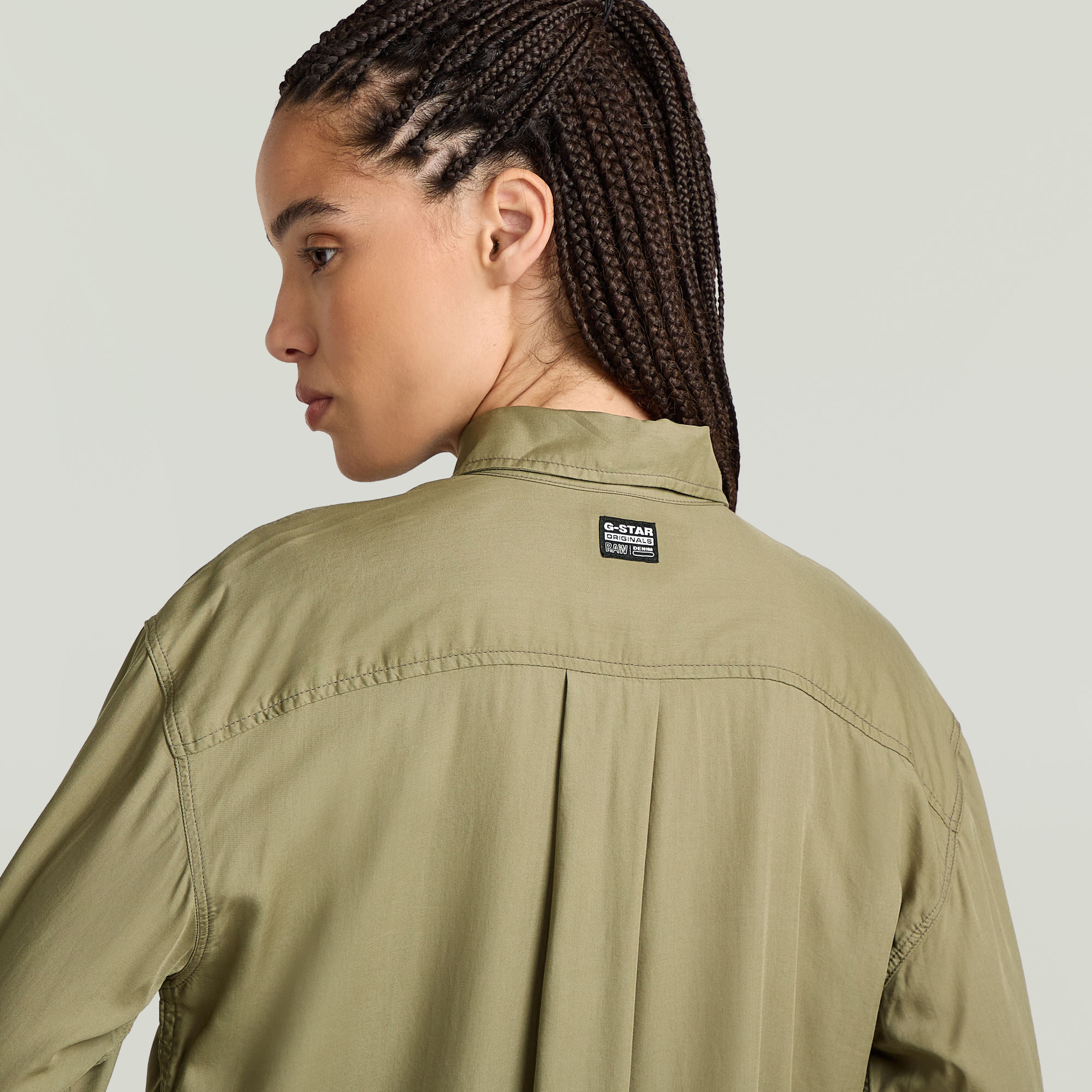 G-Star RAW Longsleeve Blousejurk Groen Dames