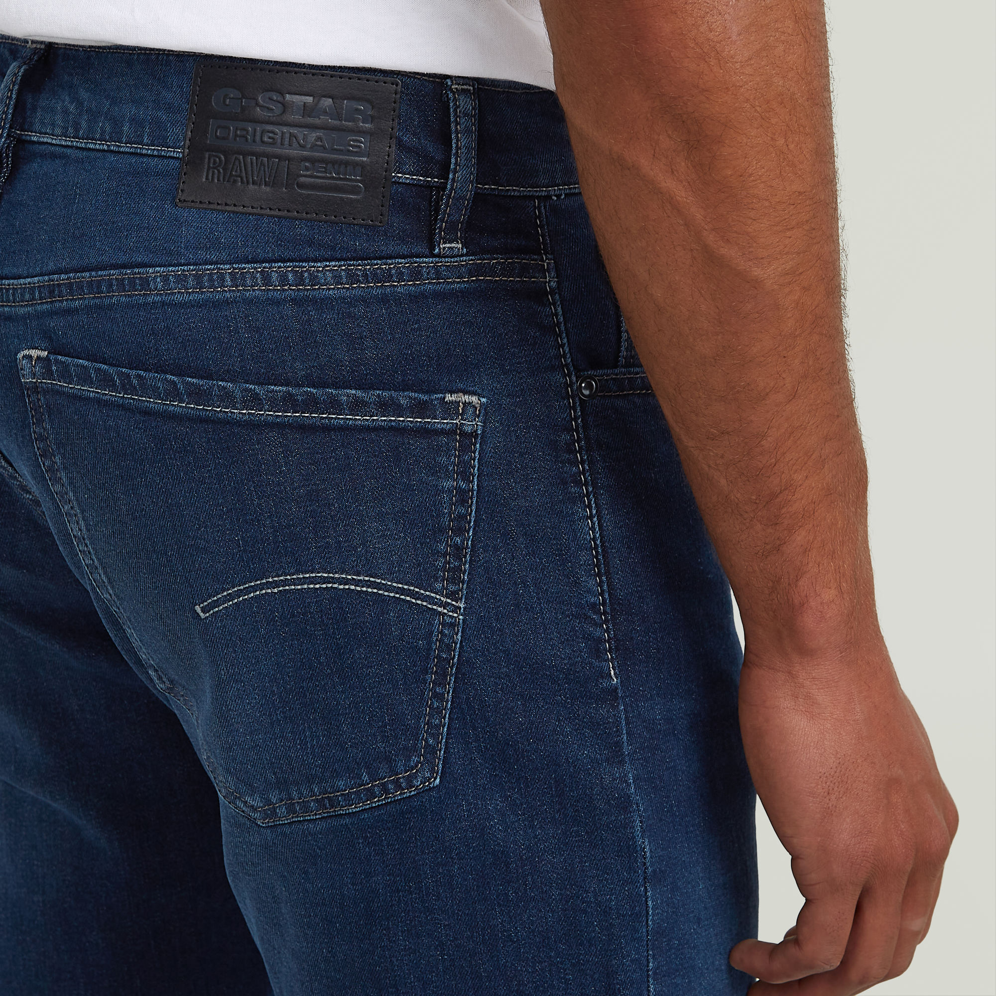G-Star RAW Mosa Straight Jeans Donkerblauw Heren