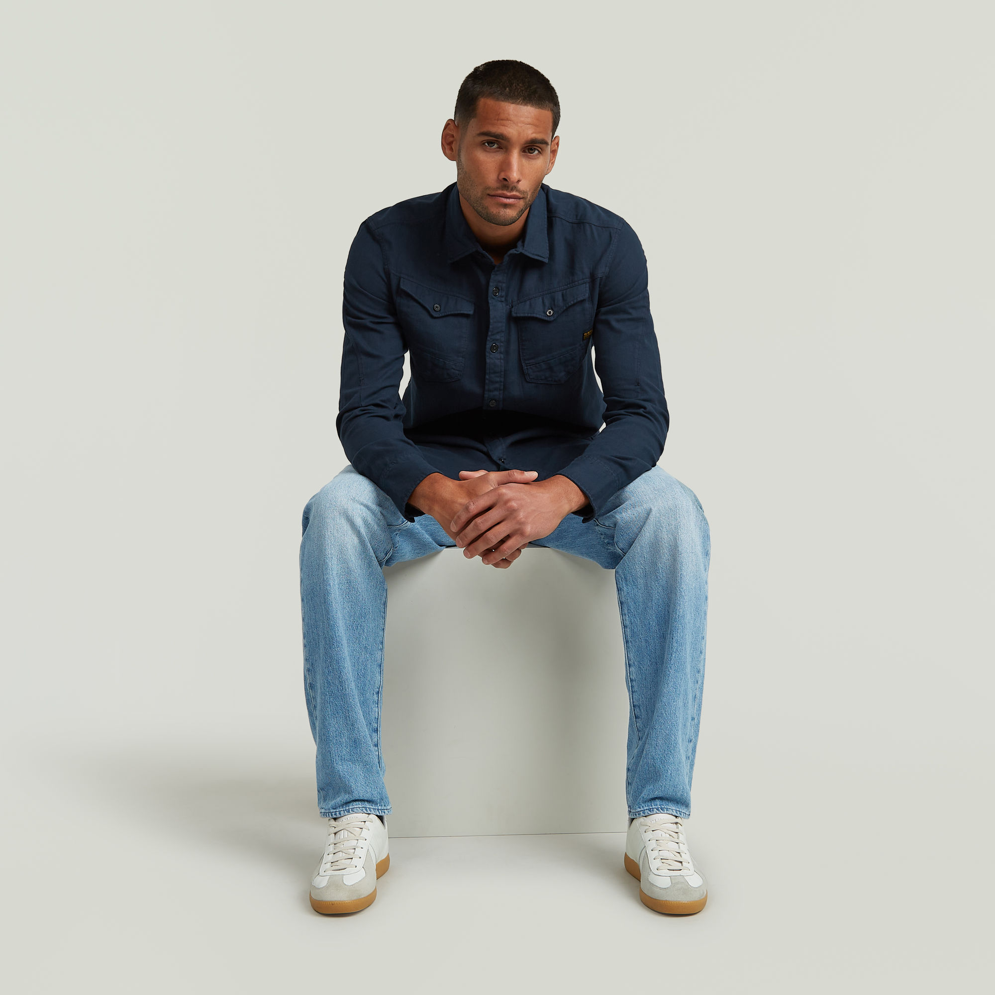 G-Star RAW Arc 3D Slim Shirt Donkerblauw Heren