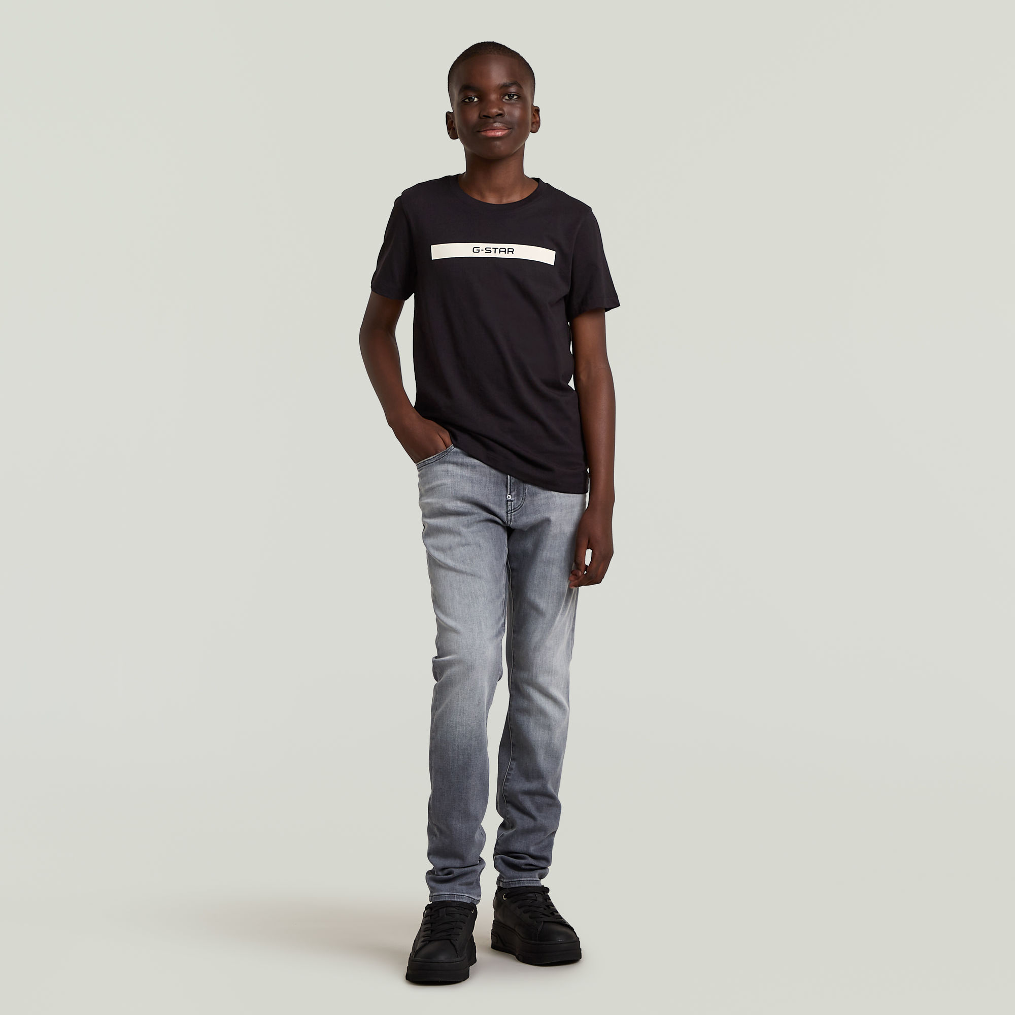 Thumbnail - Boys Revend Skinny Jeans - Grau - jungen