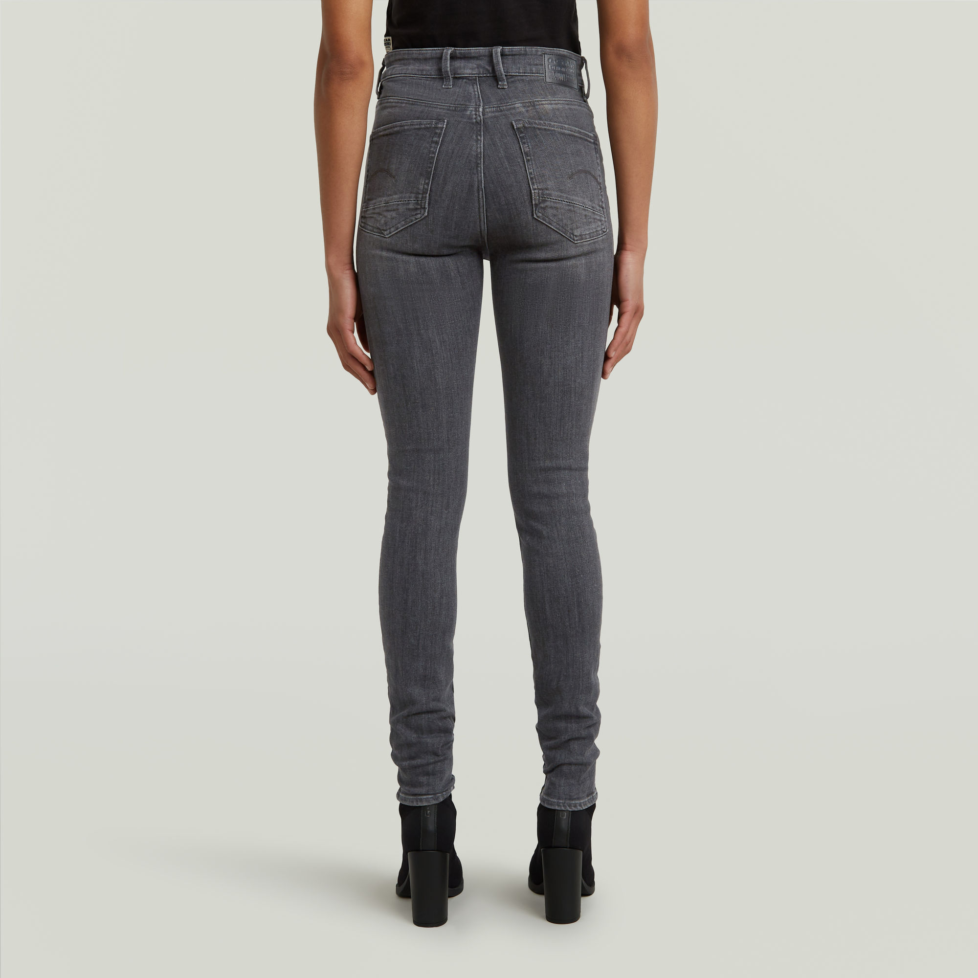 G-Star RAW Kafey Ultra High Skinny Jeans Grijs Dames