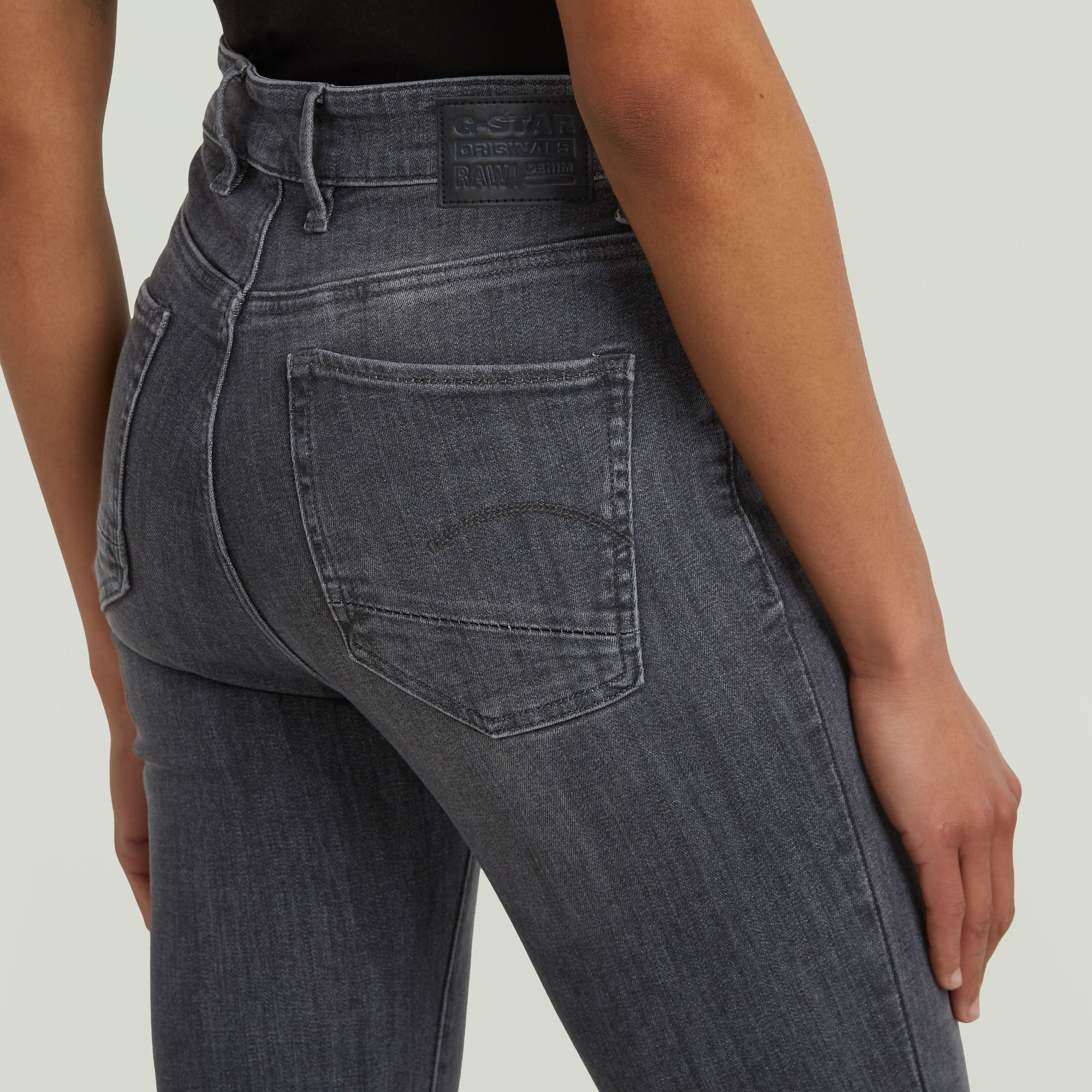 G-Star RAW Kafey Ultra High Skinny Jeans Grijs Dames