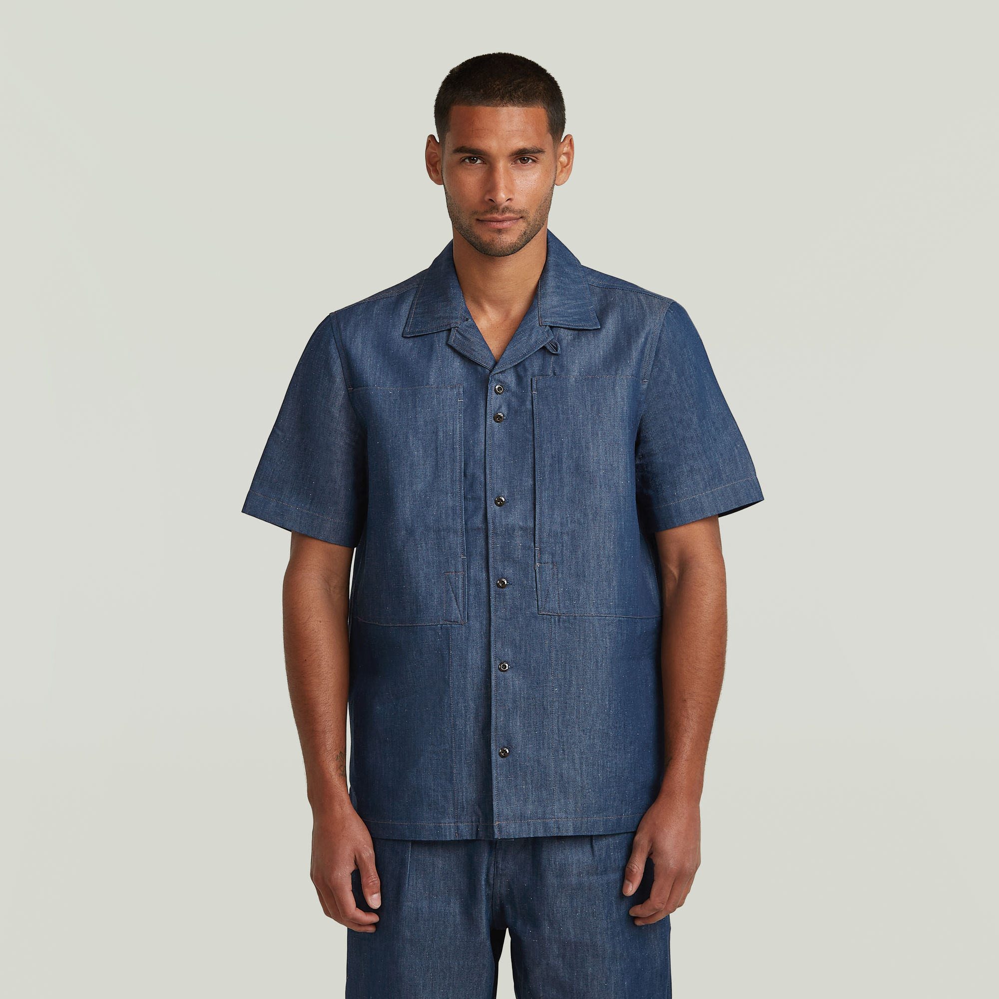 

Workwear Resort Regular Shirt - Dark blue - Men