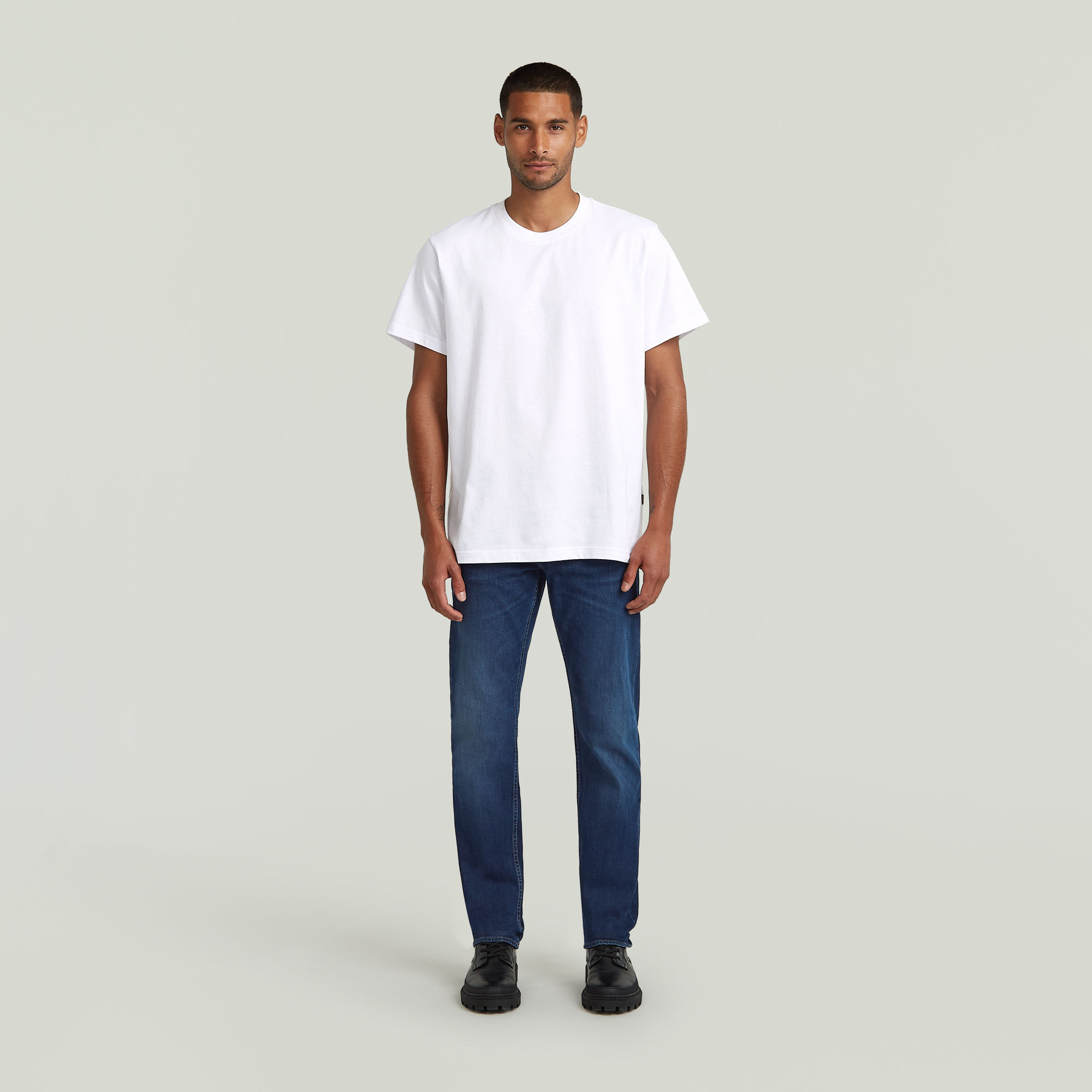 G-Star RAW Mosa Straight Jeans Donkerblauw Heren