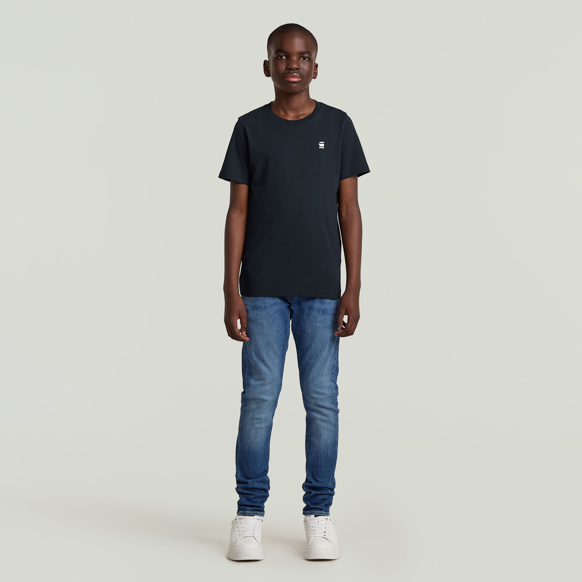 Thumbnail - Boys 3301 Slim Pull-Up Jeans - Mittelblau - jungen