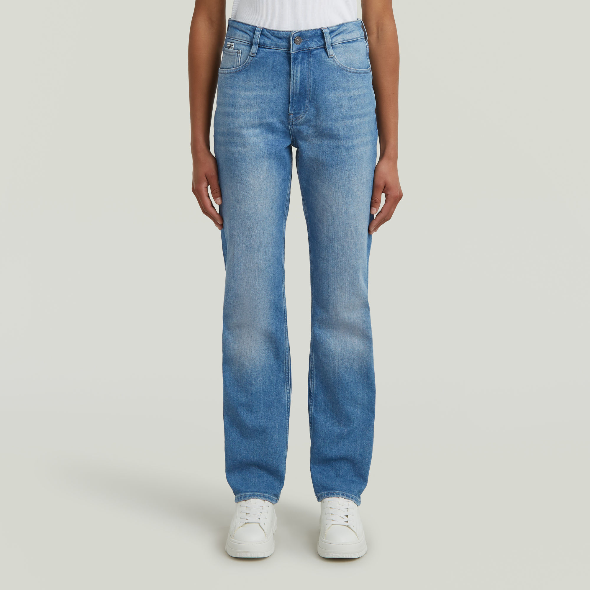 G-Star RAW Iggie Straight Jeans - Midden blauw - Dames