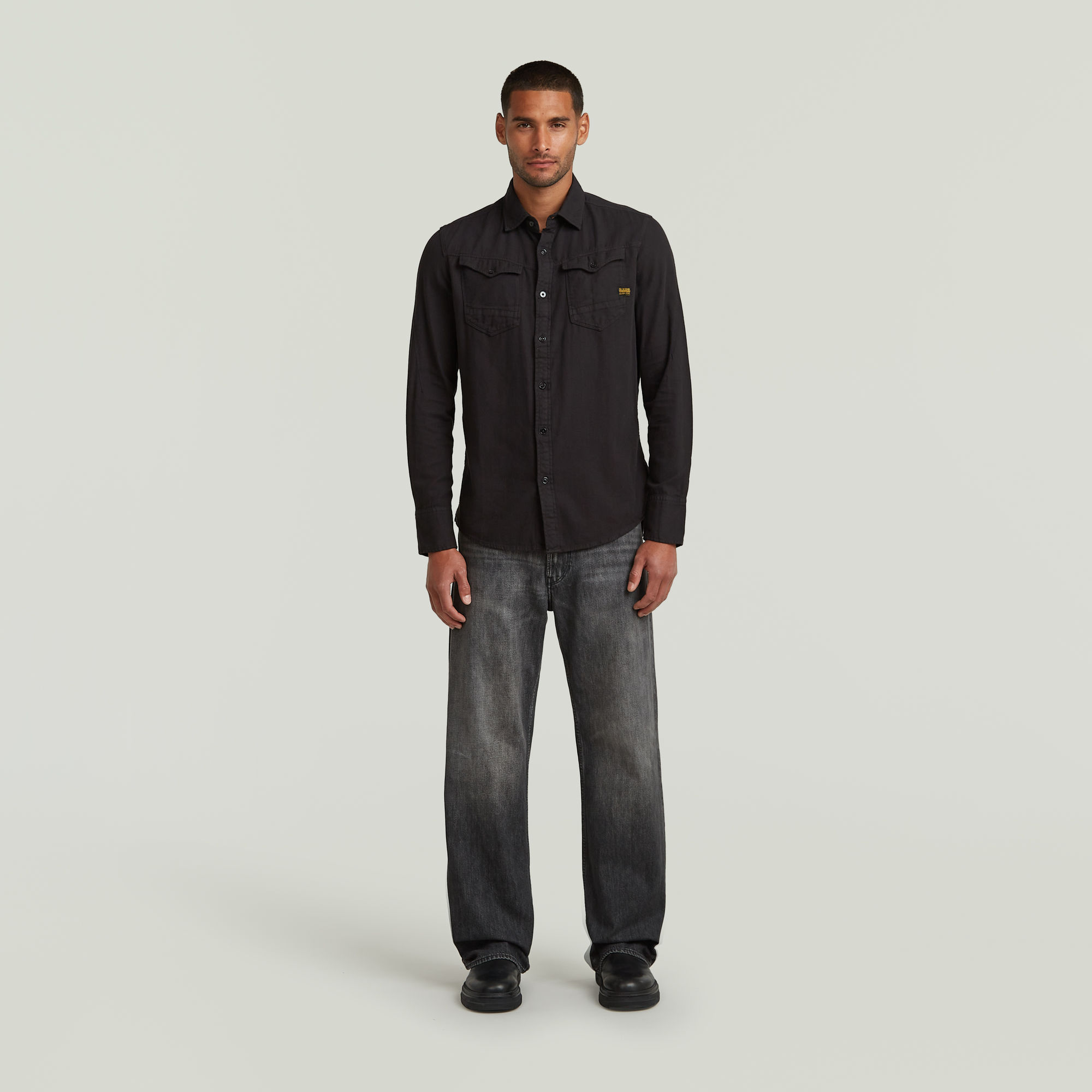 G-Star RAW Arc 3D Slim Shirt Zwart Heren