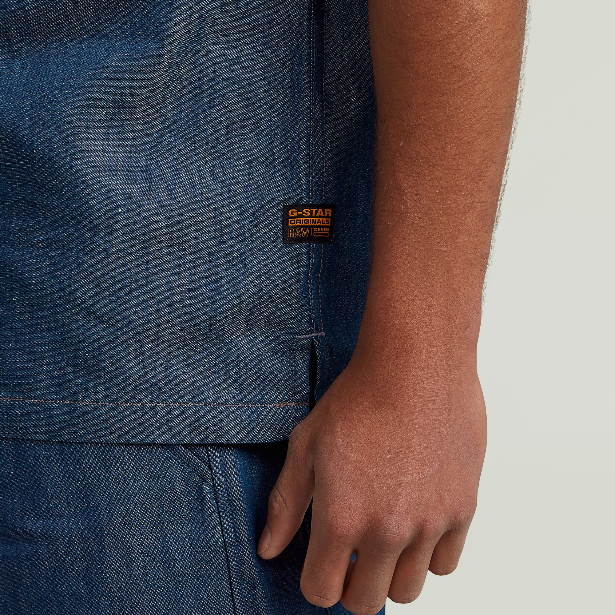 G-Star RAW Workwear Resort Regular Overhemd Donkerblauw Heren