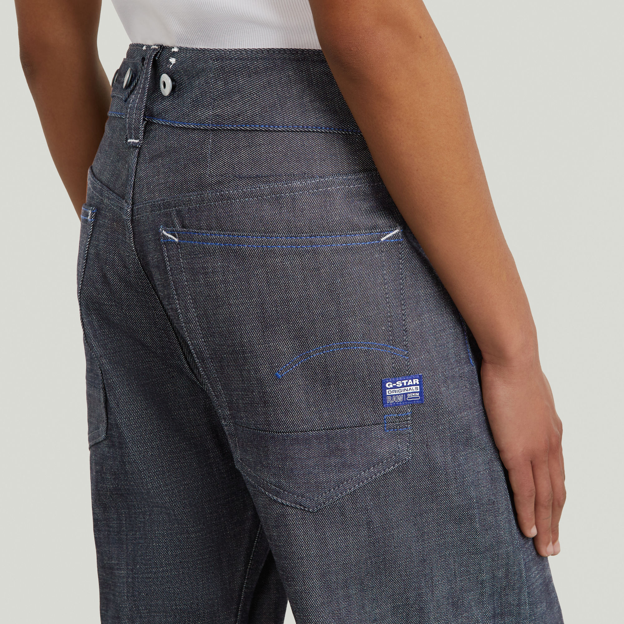 G-Star RAW G-STAR Origins Bowey 3D Selvedge Jeans Donkerblauw Dames