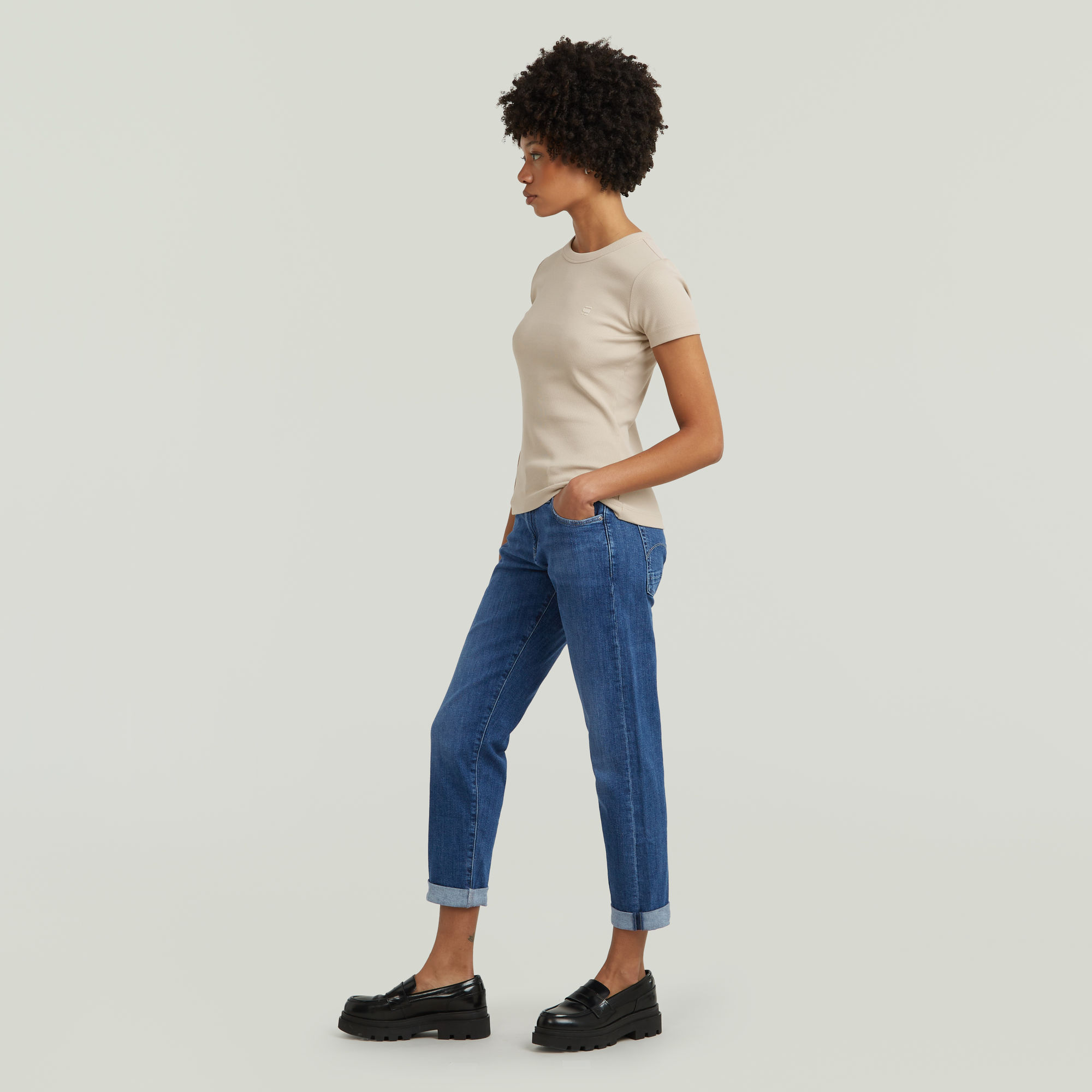 G-Star RAW Kate Boyfriend Jeans Midden blauw Dames