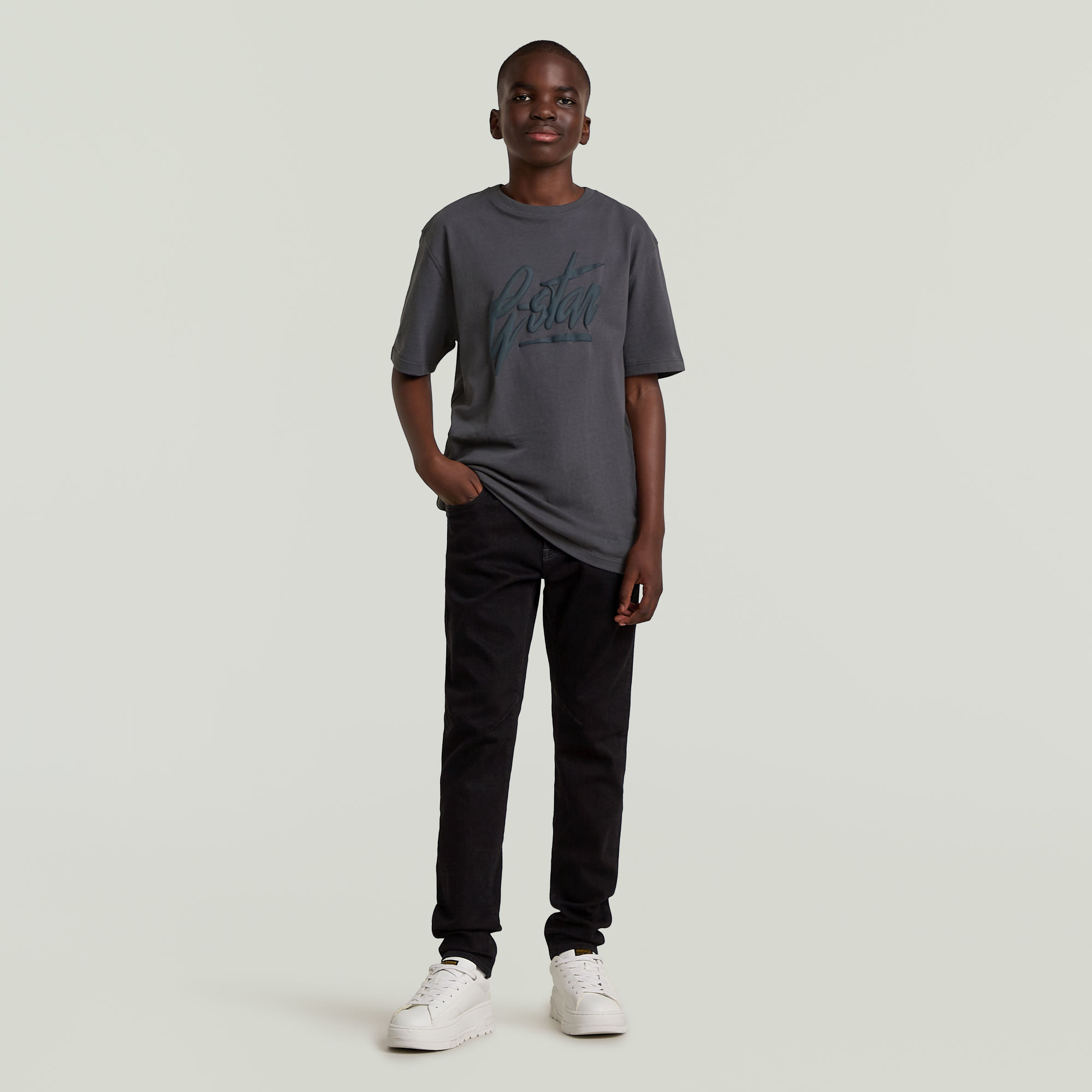 Thumbnail - Boys D-STAQ Slim Jeans - Schwarz - jungen