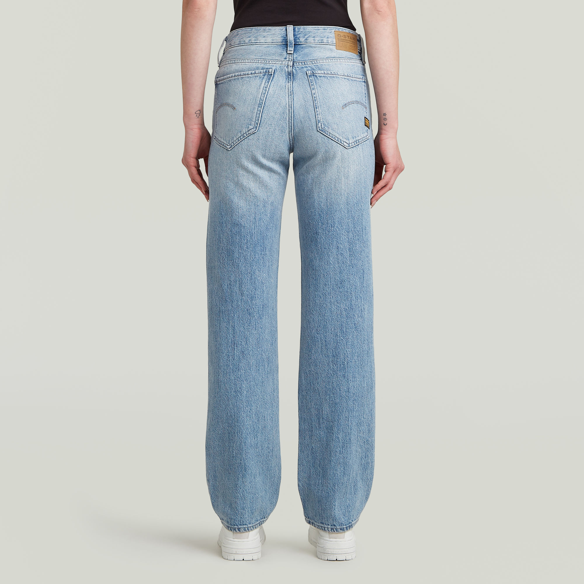G-Star RAW G-Low Straight Jeans Lichtblauw Dames