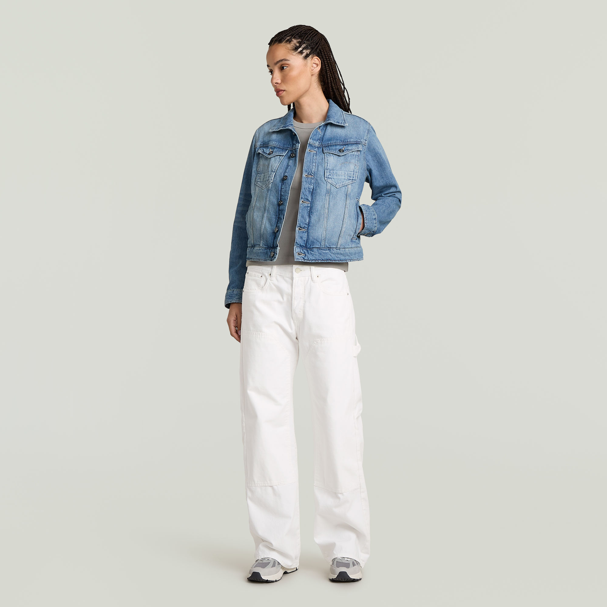 G-Star RAW Arc 3D Jack Midden blauw Dames