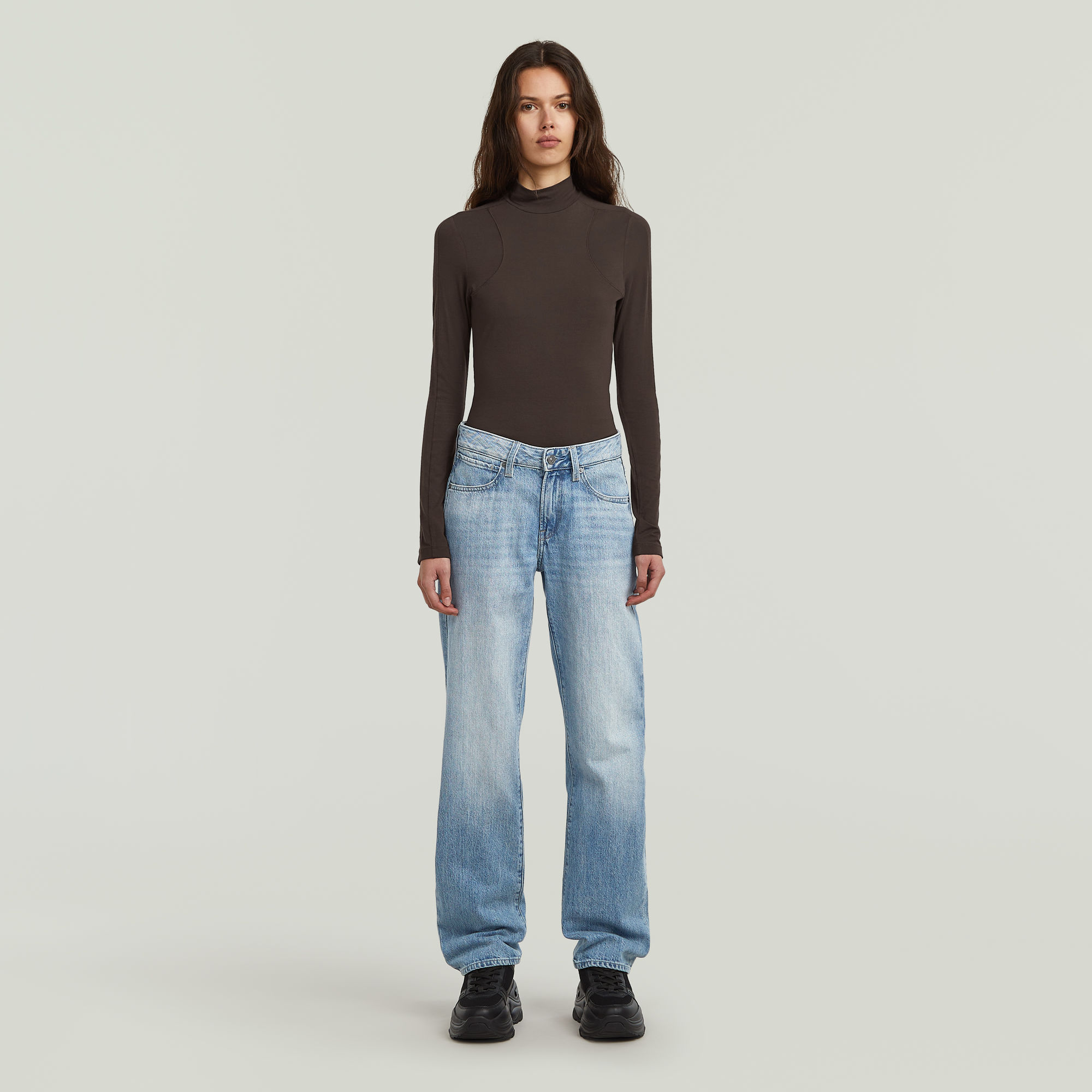 Thumbnail - G-Low Straight Jeans - Hellblau - Damen