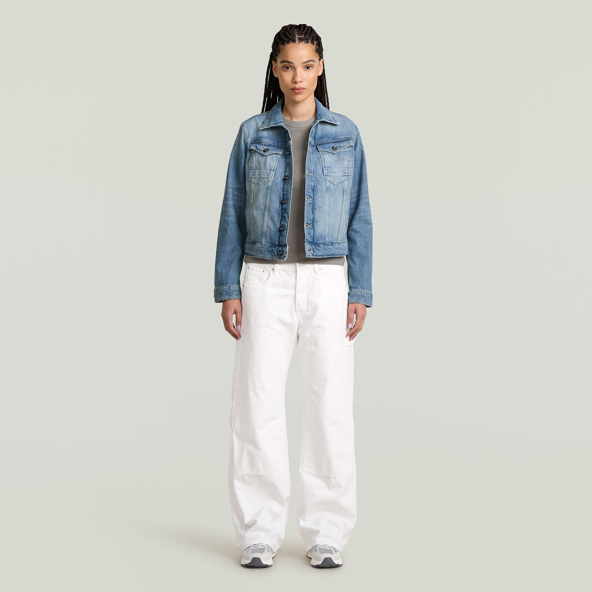 G-Star RAW Arc 3D Jack Midden blauw Dames