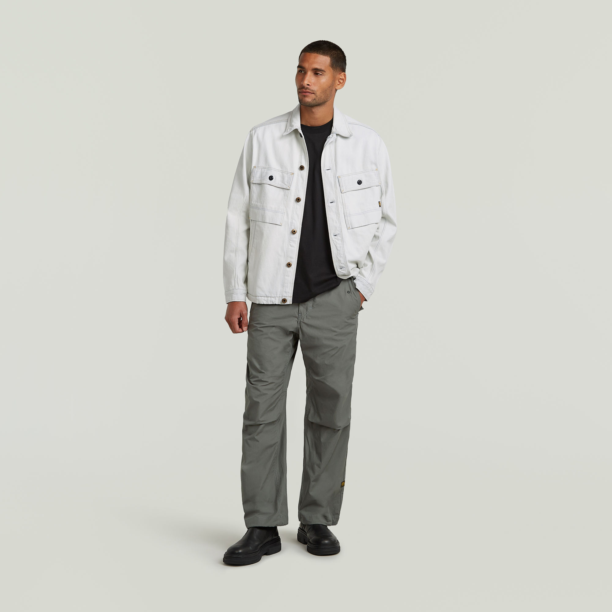G-Star RAW Mosa Overshirt Lichtblauw Heren