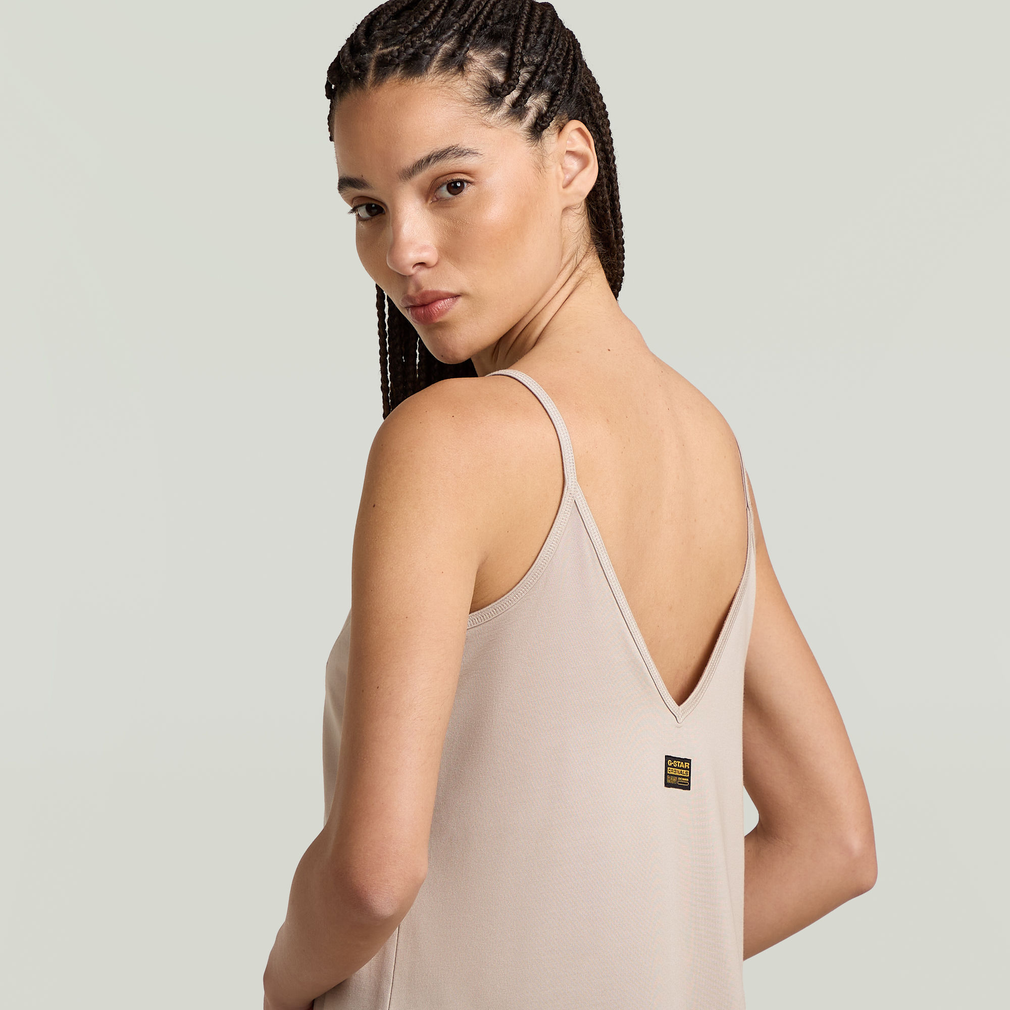 G-Star RAW Slip Loose Jurk Beige Dames