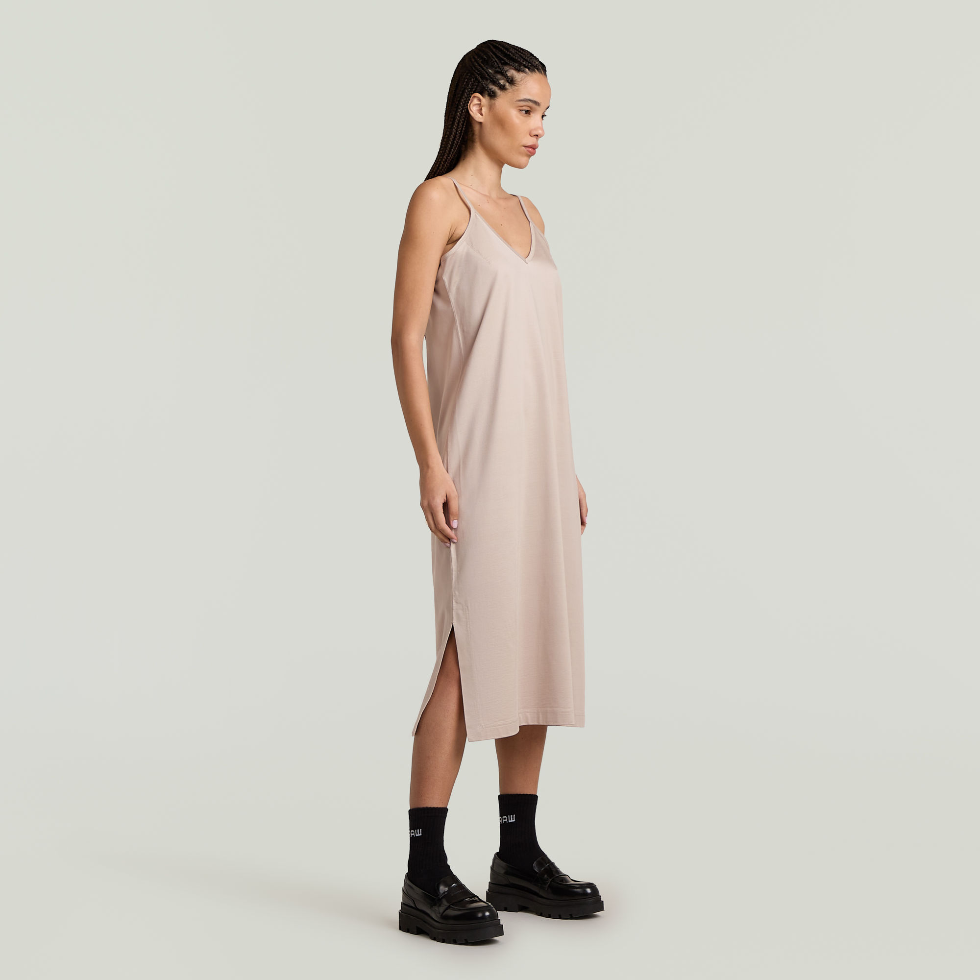 G-Star RAW Slip Loose Jurk Beige Dames