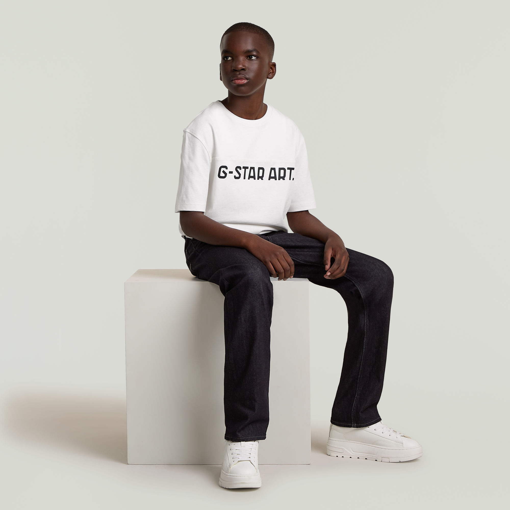G-Star RAW Mosa Straight Jeans Jongens Donkerblauw jongens