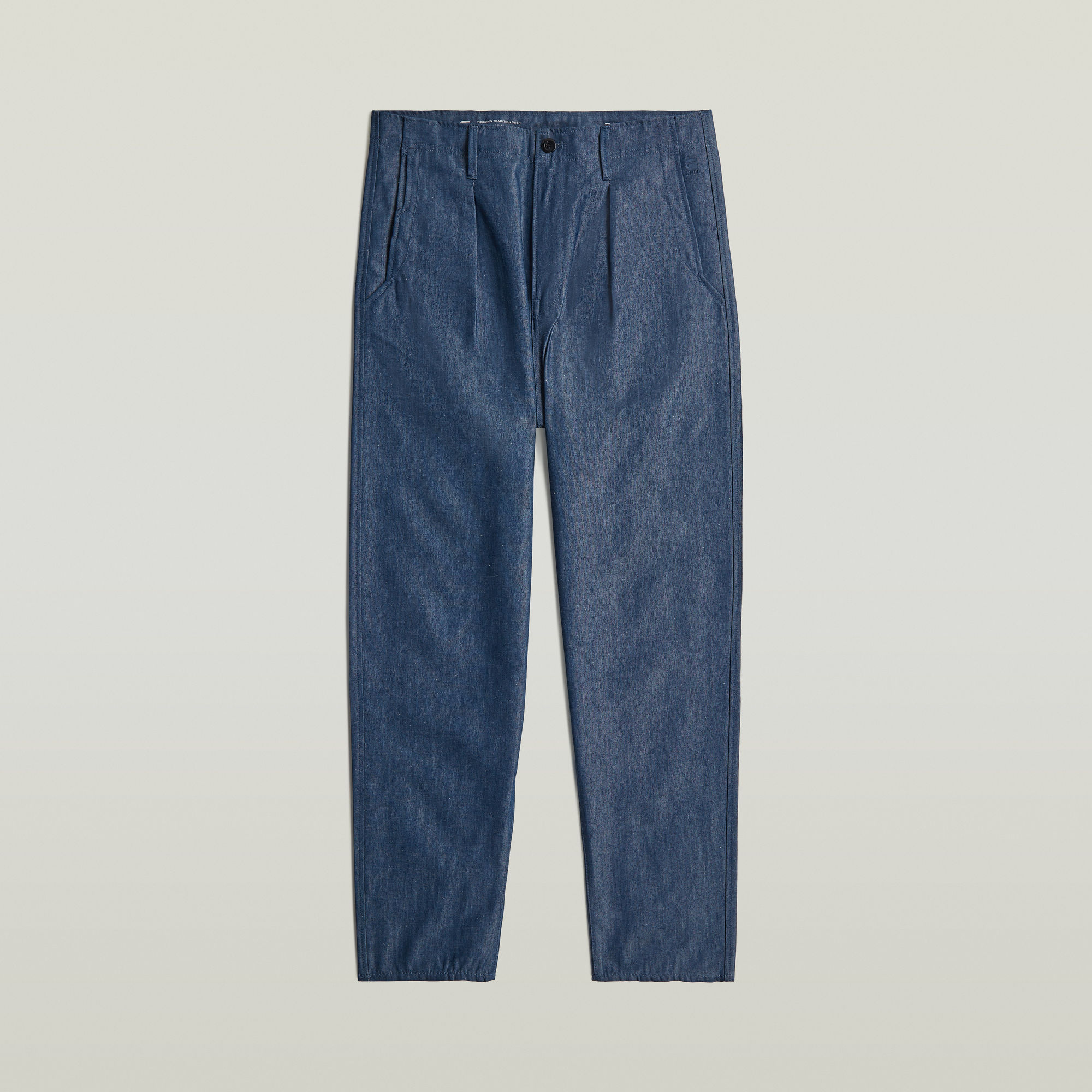 G-Star RAW Pleated Chino Relaxed Tapered Jeans Donkerblauw Heren