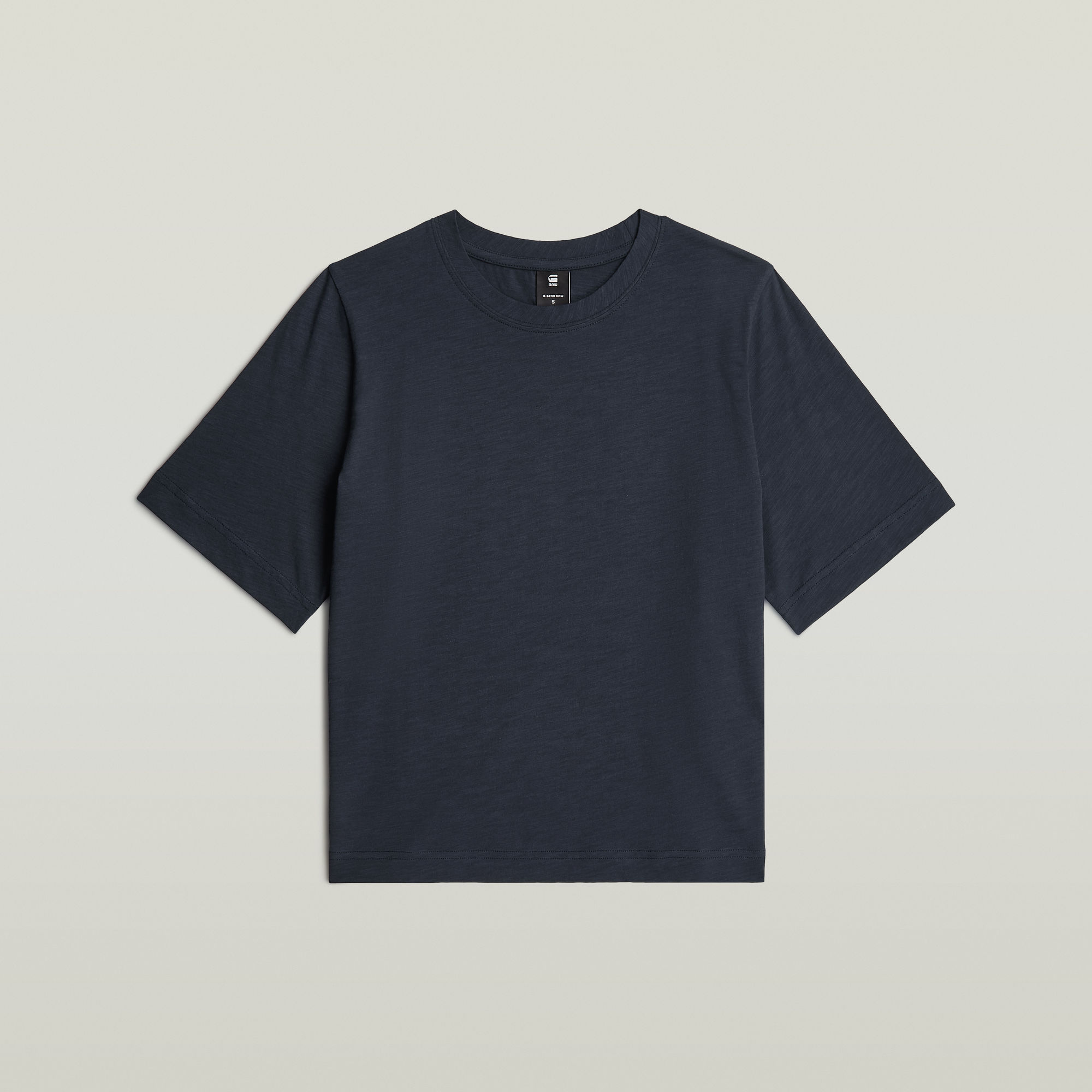 Thumbnail - Boxy T-Shirt - Dunkelblau - Damen